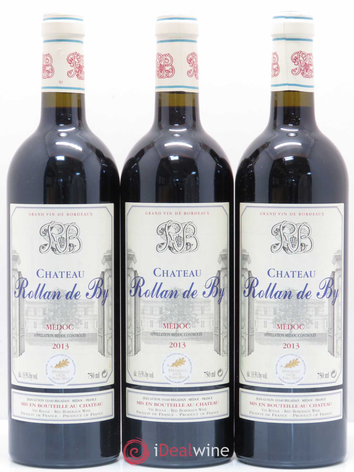 Château Rollan de By Cru Bourgeois (sans prix de réserve) 2013 - Lot de 6 bouteilles - 1