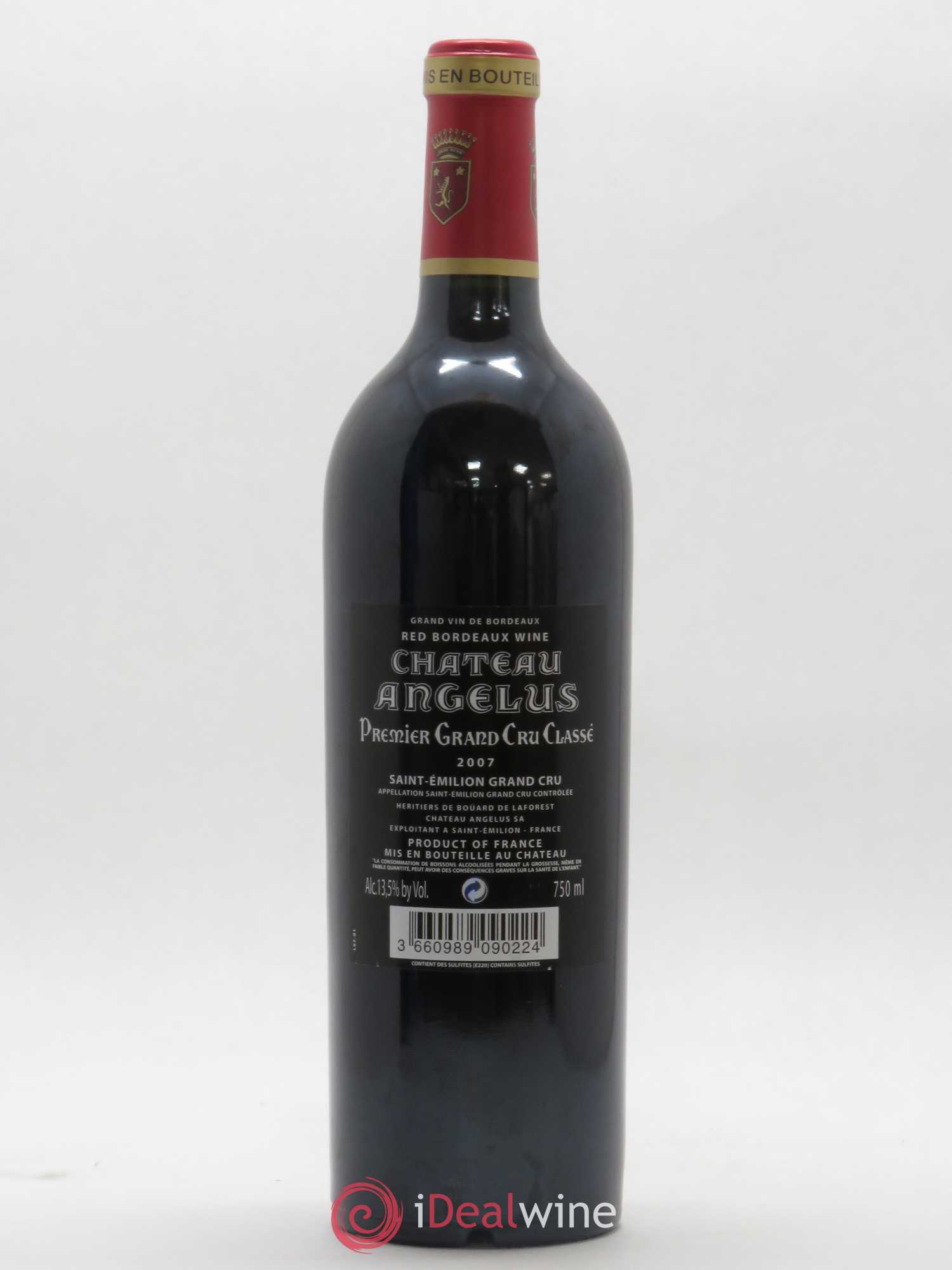 Château Angélus 1er Grand Cru Classé A 2007 - Lot de 1 bouteille - 1