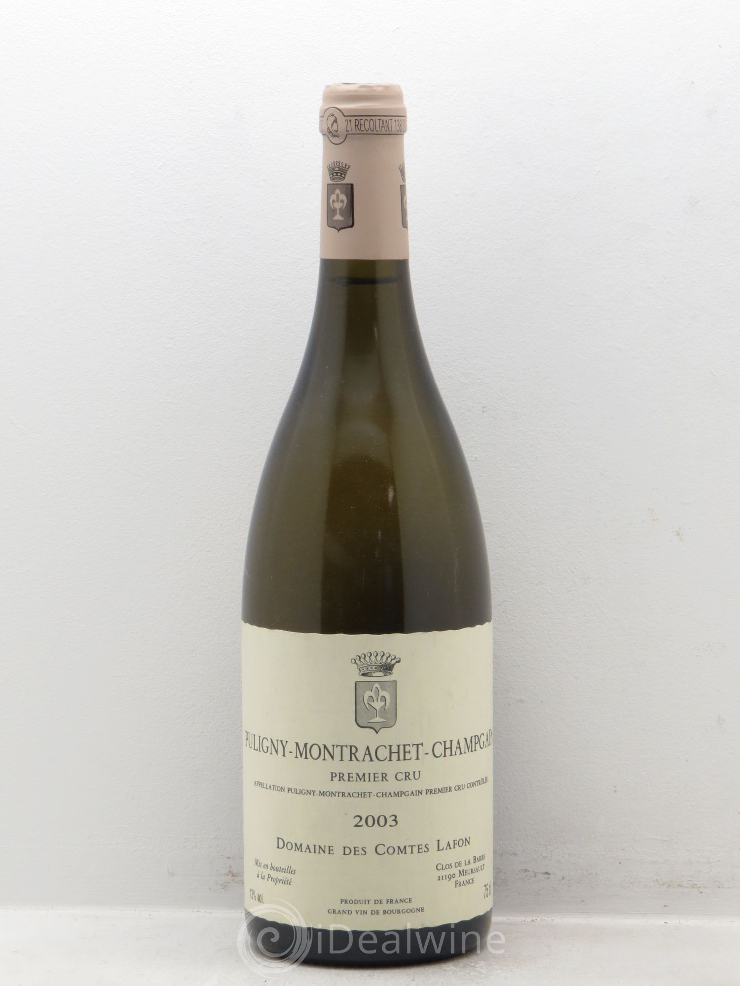Puligny-Montrachet 1er Cru Champgain Comtes Lafon (Domaine des) 2003 - Lot de 1 bouteille - 0