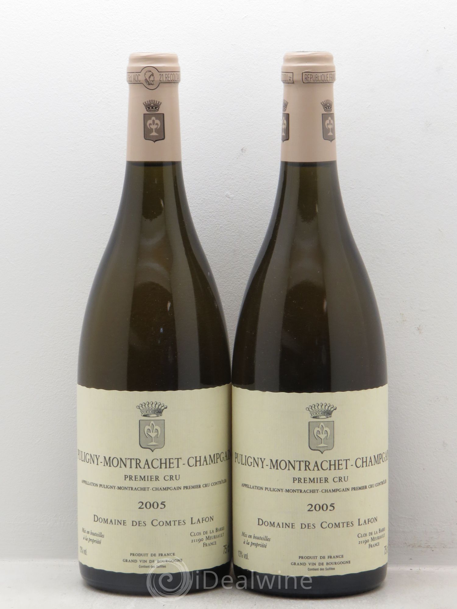 Puligny-Montrachet 1er Cru Champgain Comtes Lafon (Domaine des) 2005 - Lot de 2 bouteilles - 0