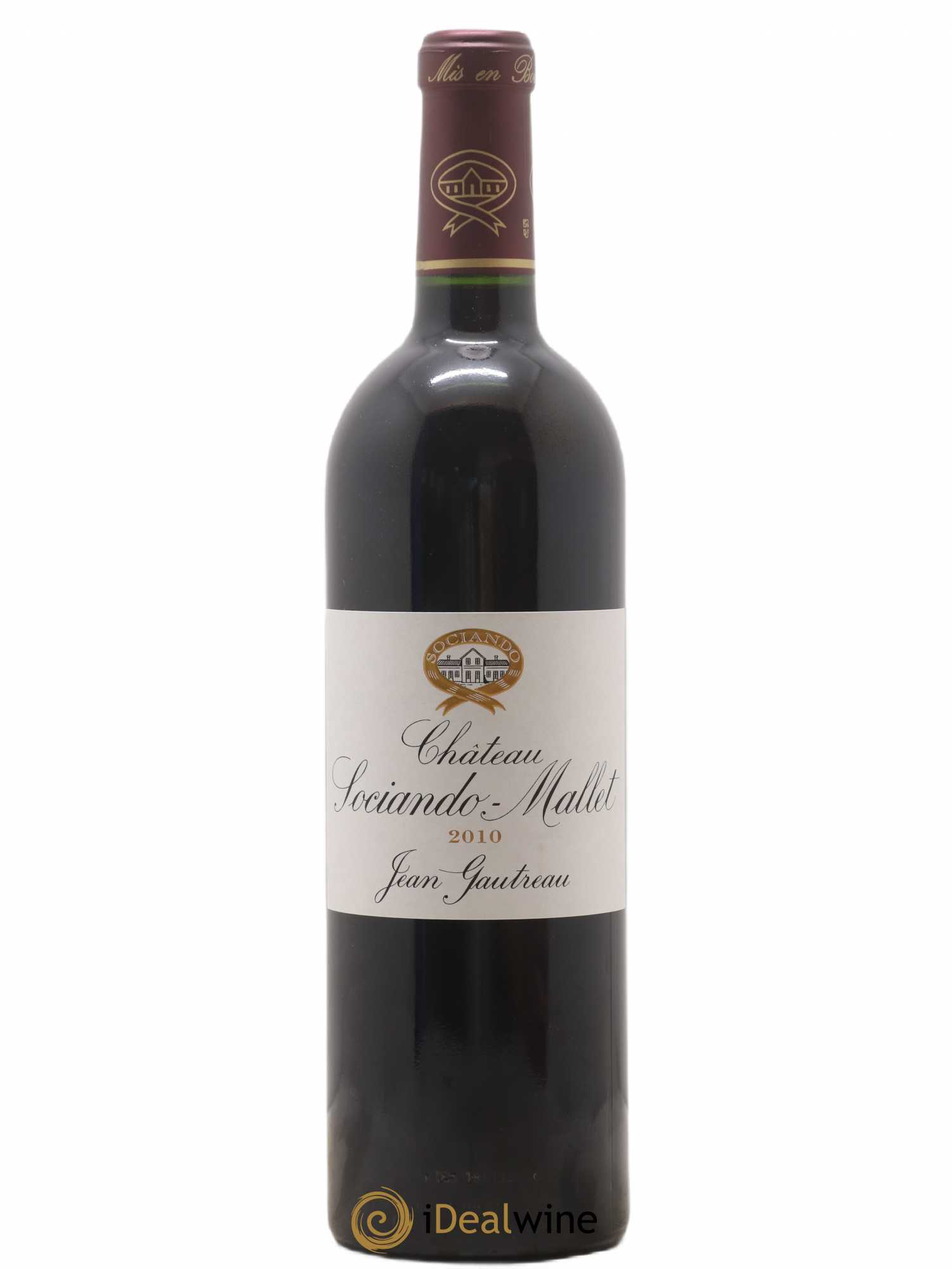 Château Sociando Mallet 2010 - Lot de 1 bouteille - 0