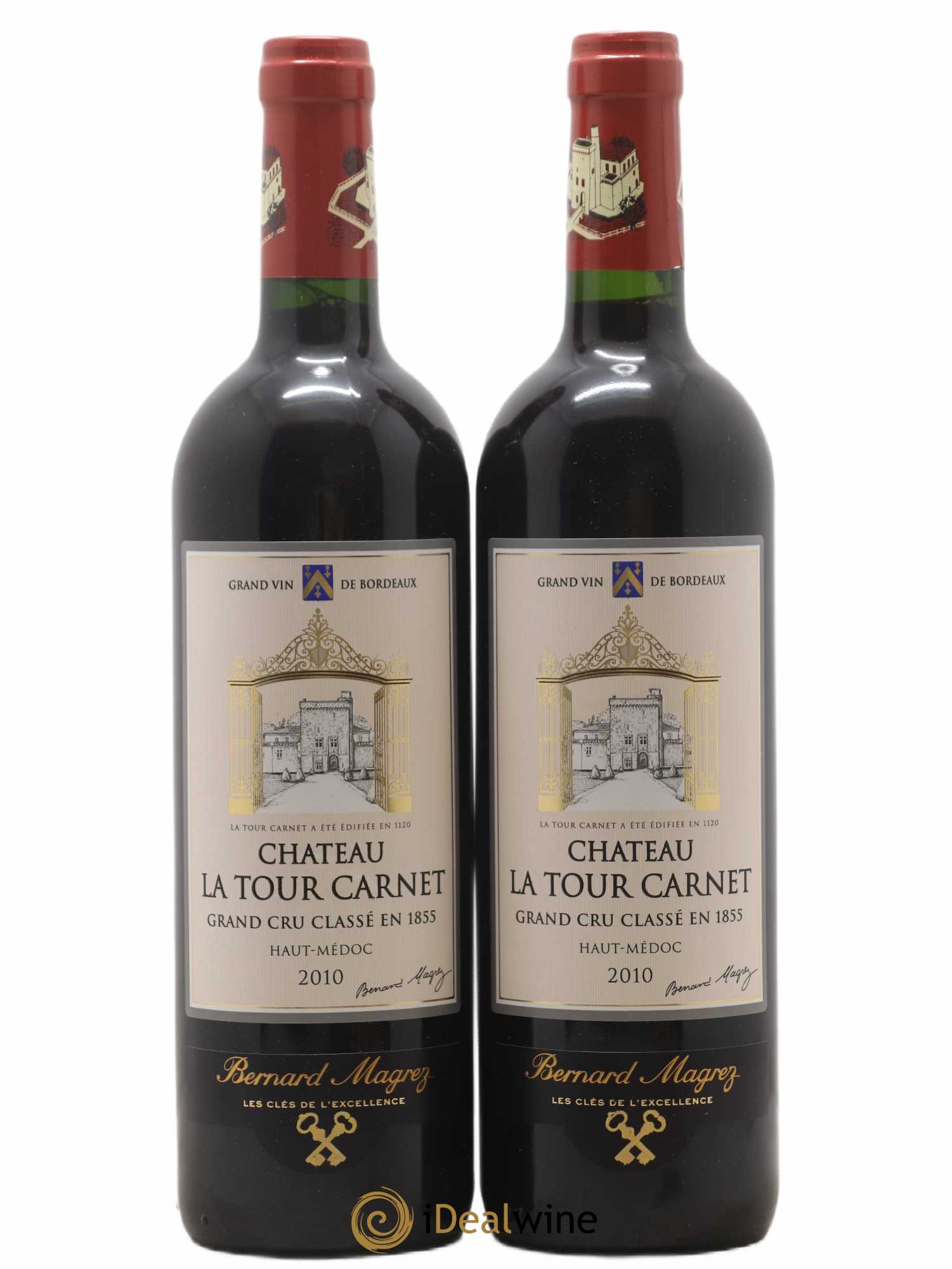 Château la Tour Carnet 4ème Grand Cru Classé (sans prix de réserve) 2010 - Lot de 2 bouteilles - 0