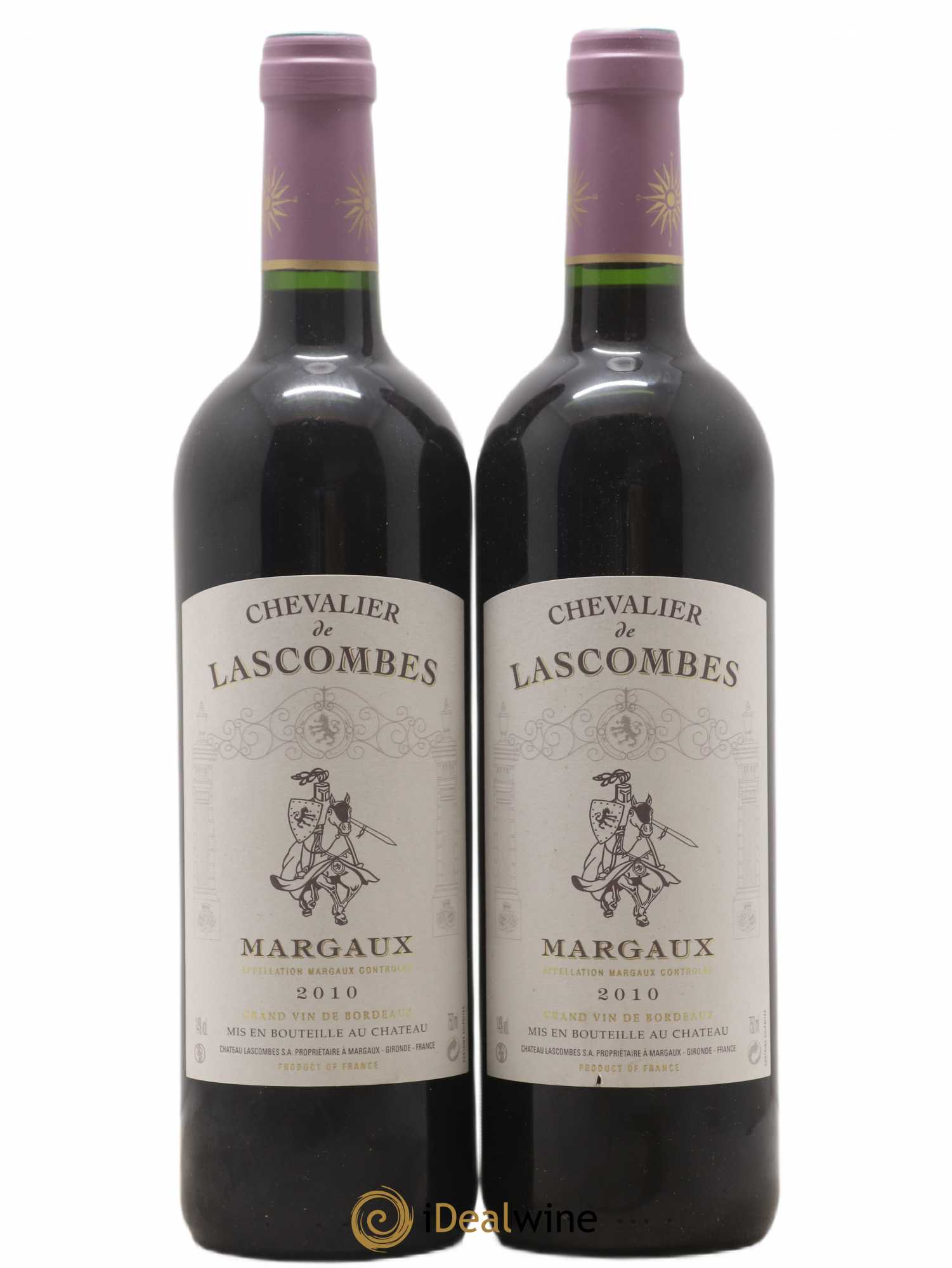 Chevalier de Lascombes Second Vin (sans prix de réserve) 2010 - Lot de 2 bouteilles - 0