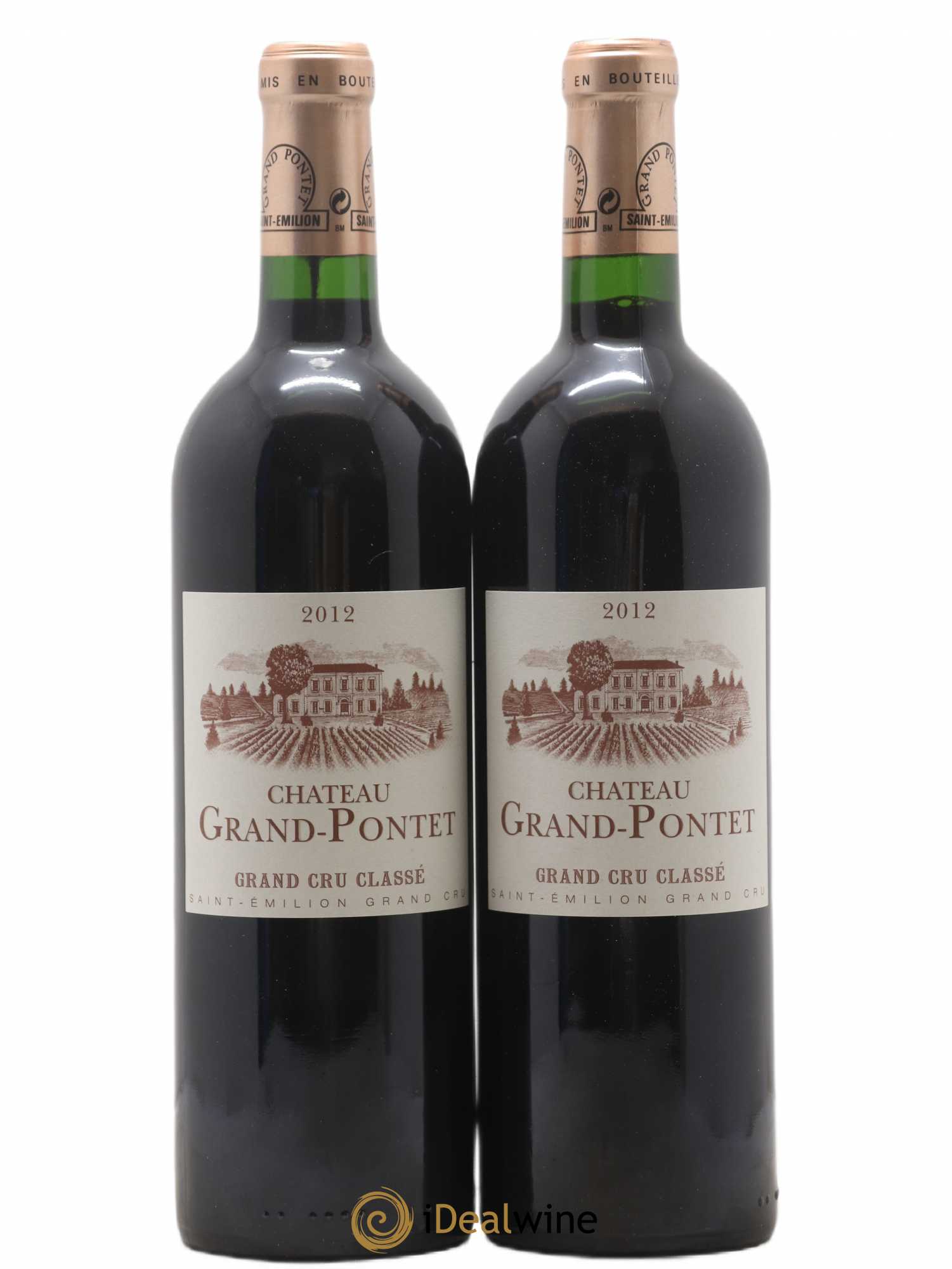 Château Grand Pontet Grand Cru Classé (sans prix de réserve) 2012 - Lot de 2 bouteilles - 0