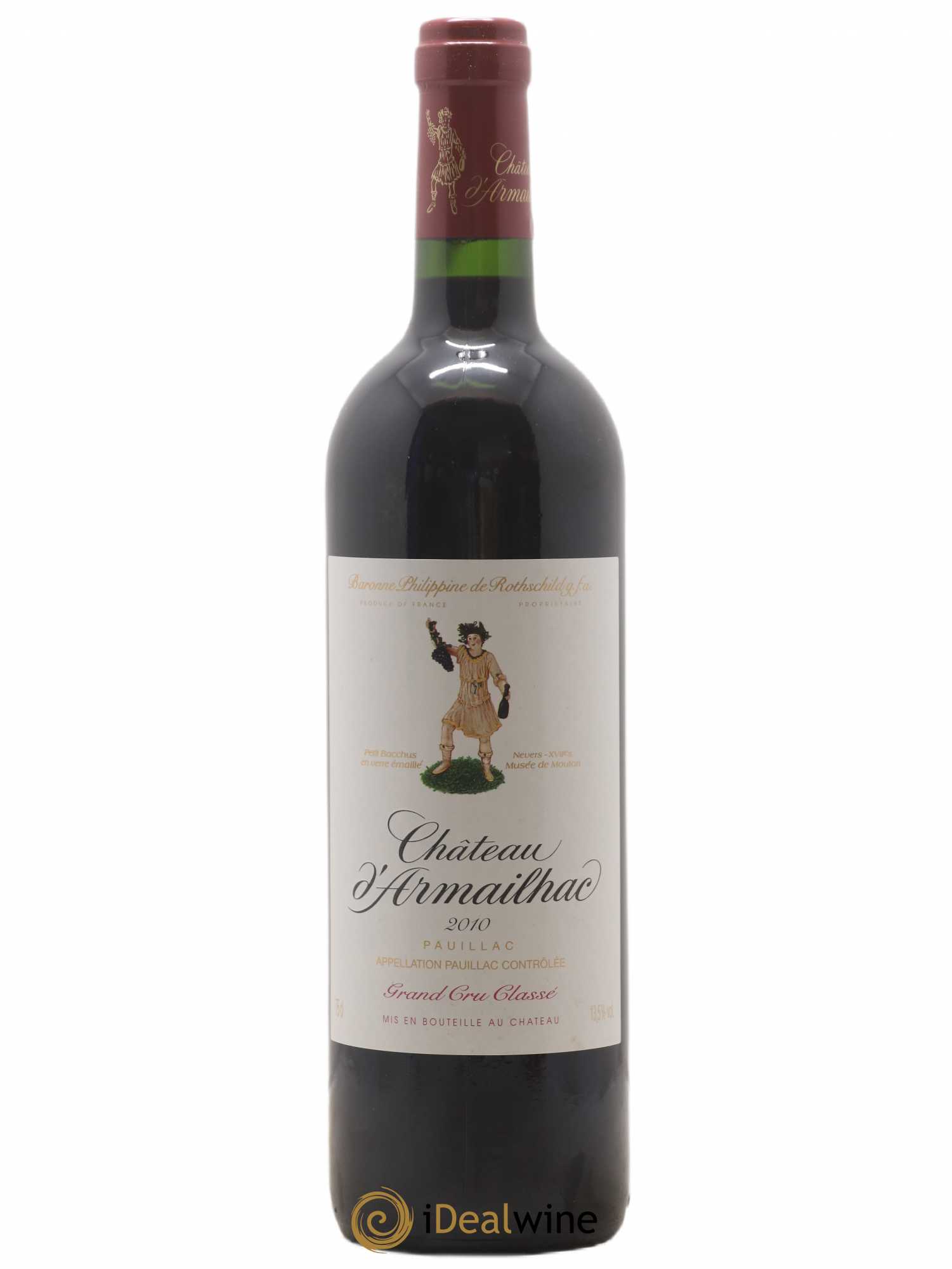 Château d' Armailhac - Mouton Baron(ne) Philippe 5ème Grand Cru Classé 2010 - Lotto di 1 bottiglia - 0