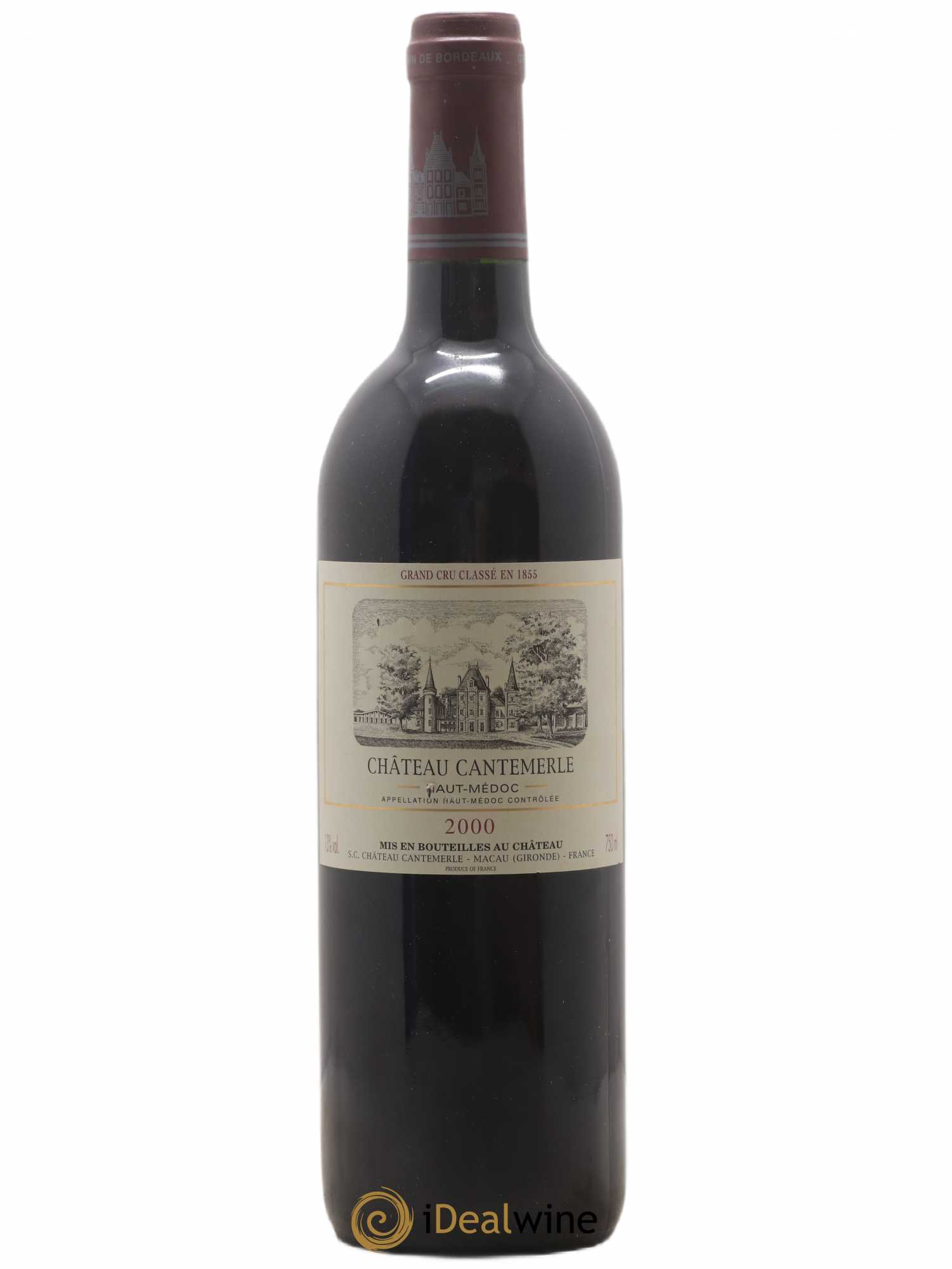 Château Cantemerle 5ème Grand Cru Classé 2000 - Lot de 1 bouteille - 0