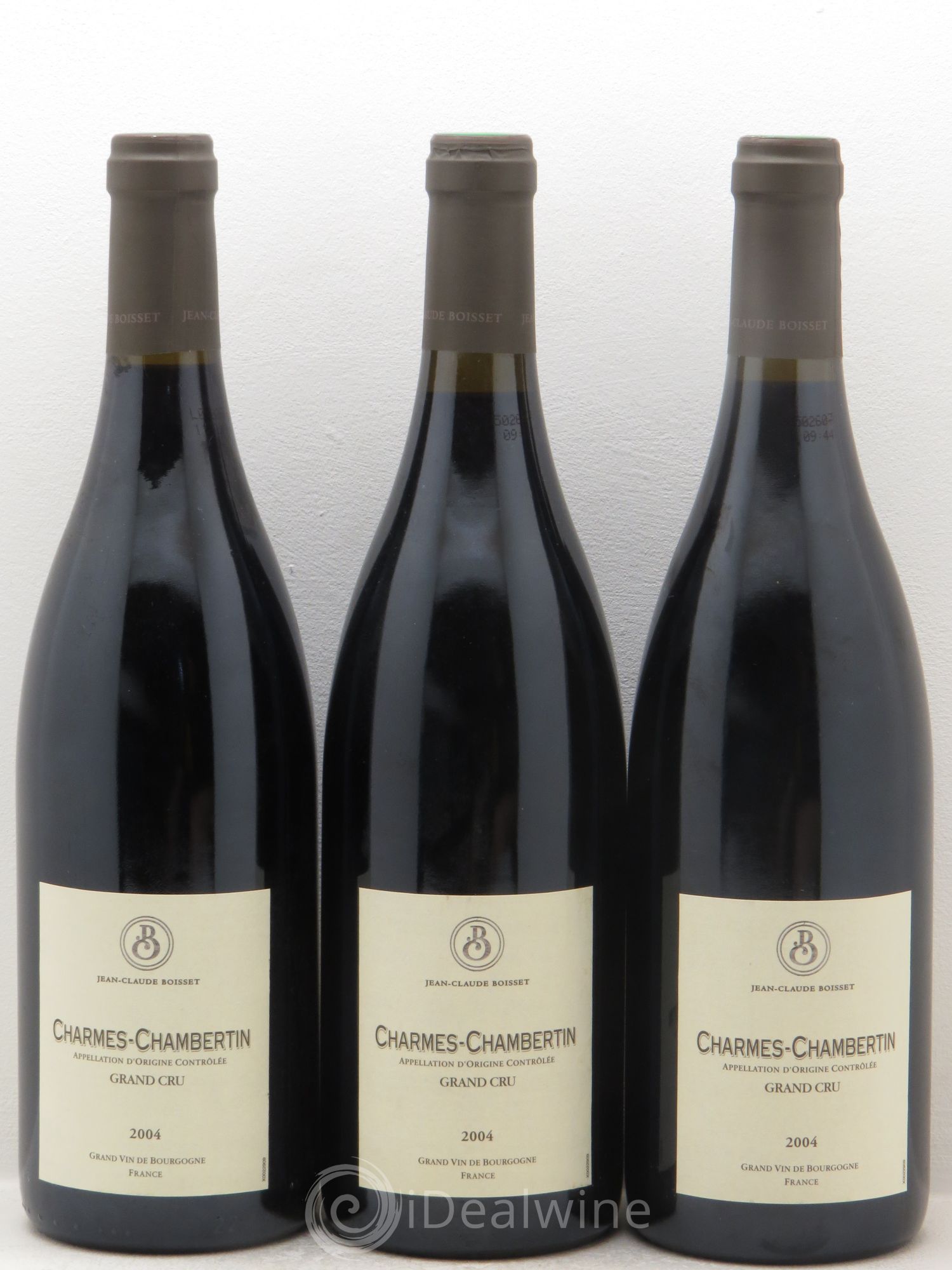 Charmes-Chambertin Grand Cru Boisset 2004 - Lot de 3 bouteilles - 0