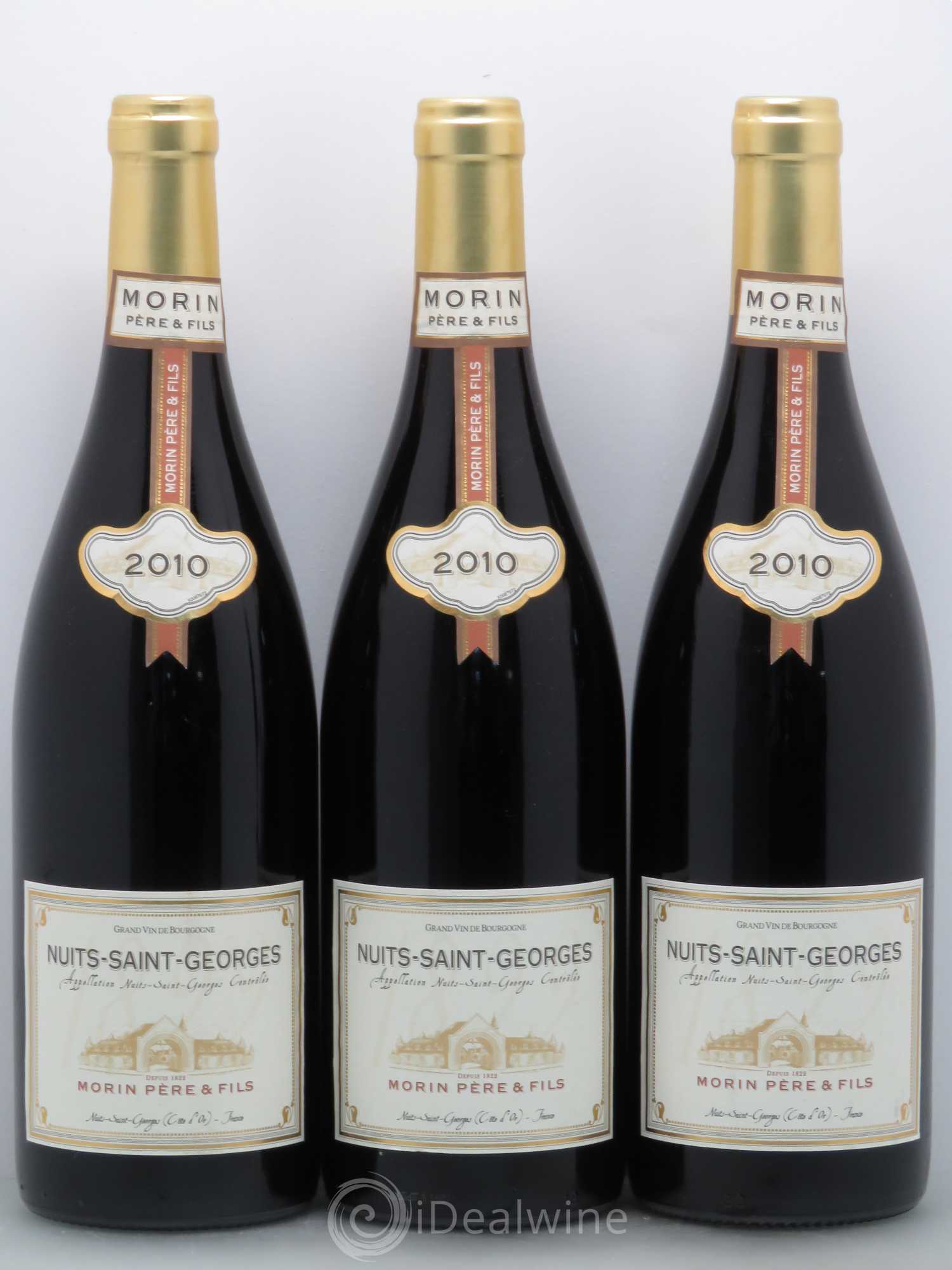 Nuits-Saint-Georges Morin 2010 - Lot de 3 bouteilles - 0