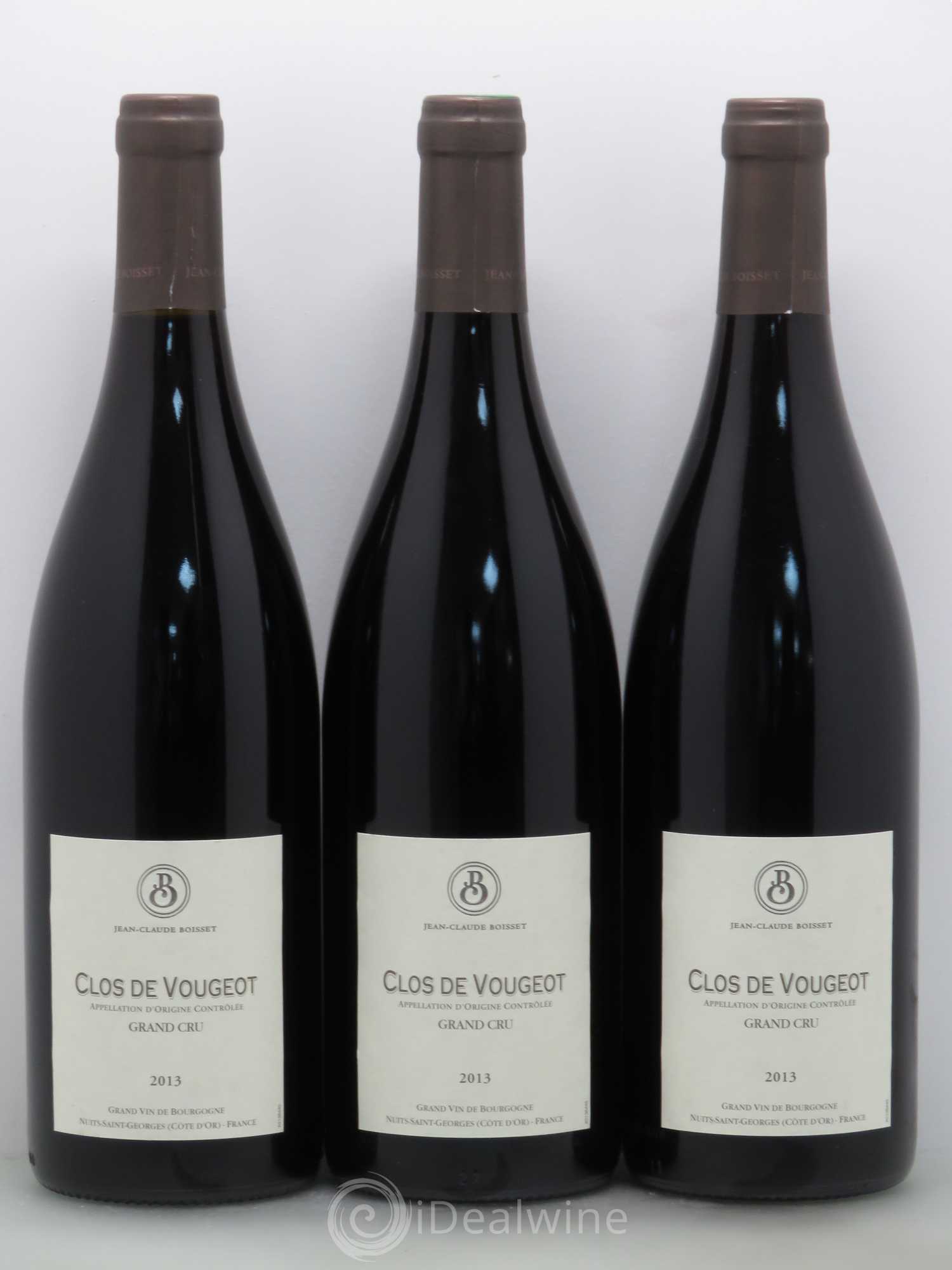 Clos de Vougeot Grand Cru Boisset 2013 - Lot de 3 bouteilles - 0