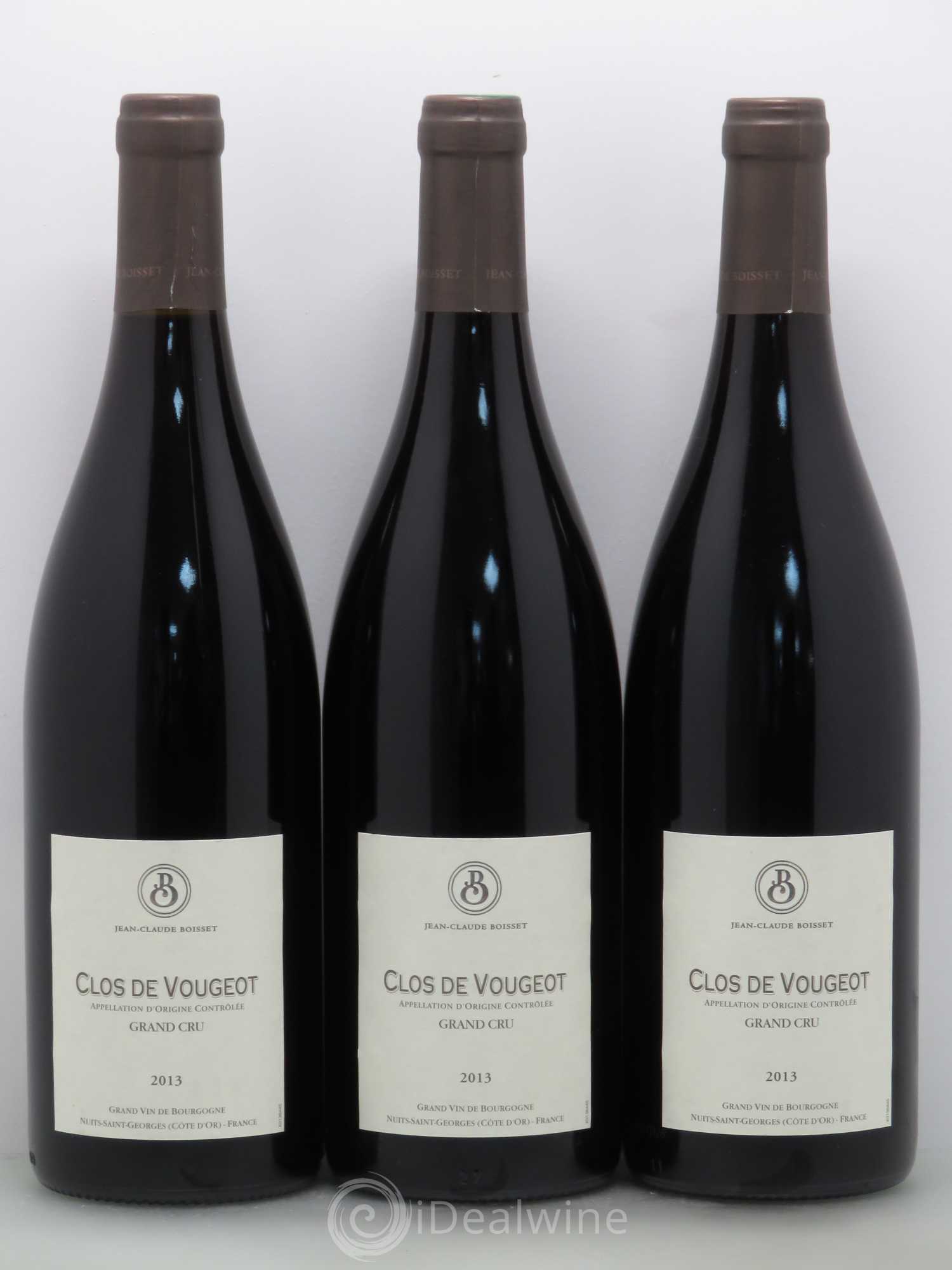 Clos de Vougeot Grand Cru Boisset 2013 - Lot de 3 bouteilles - 0