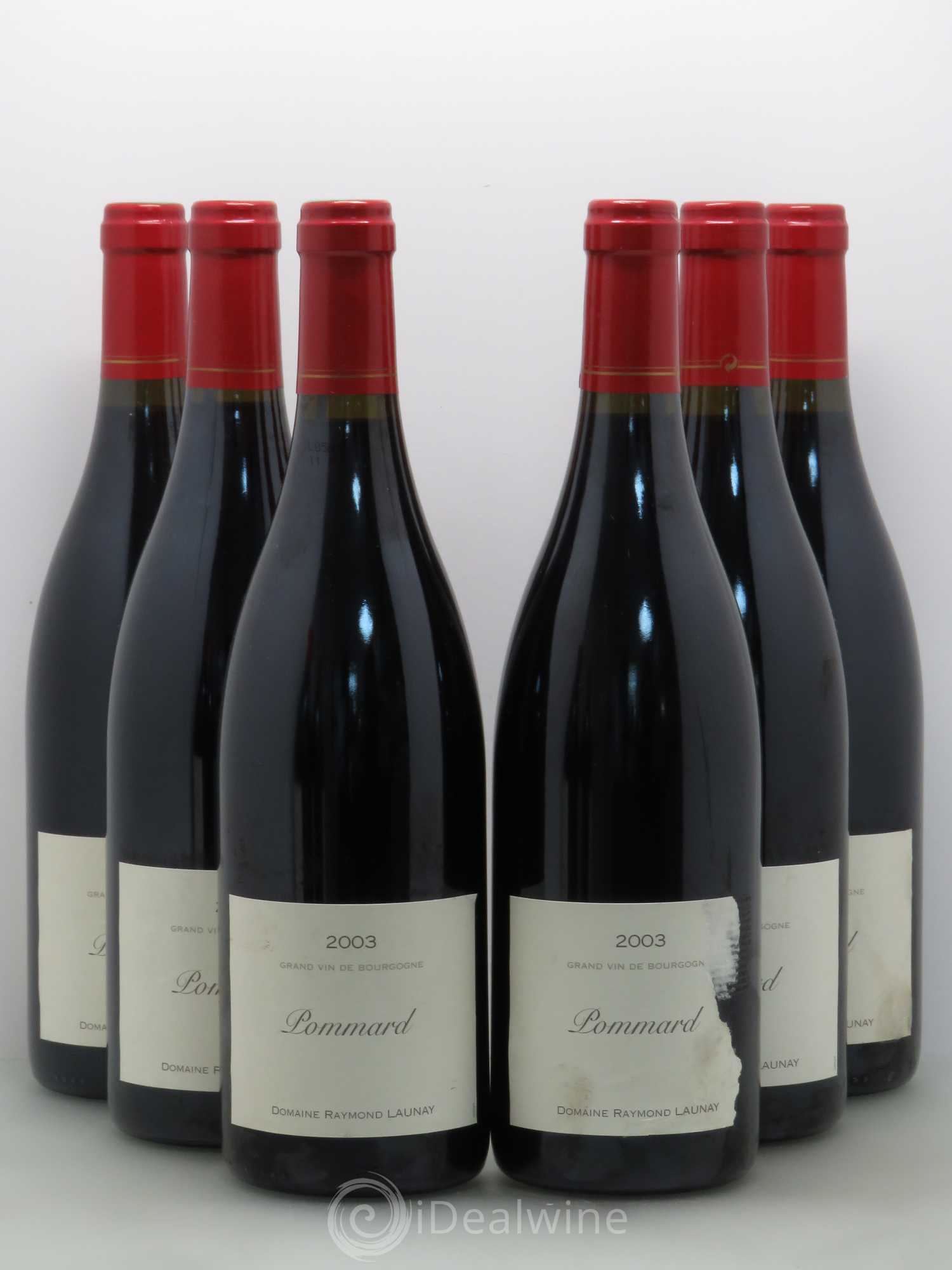 Pommard Launay 2003 - Lot de 6 bouteilles - 0
