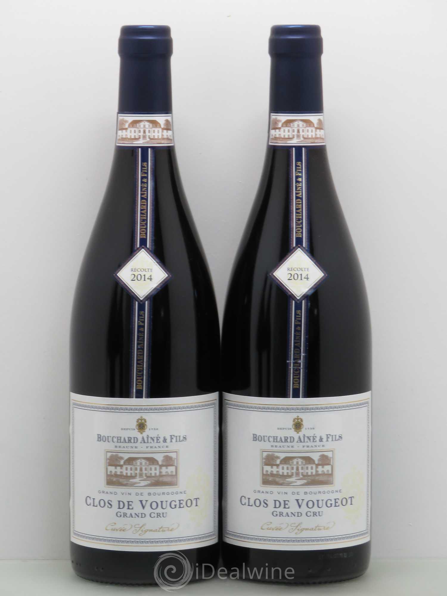 Clos de Vougeot Grand Cru Bouchard Ainé cuvée signature 2014 - Posten von 2 Flaschen - 0