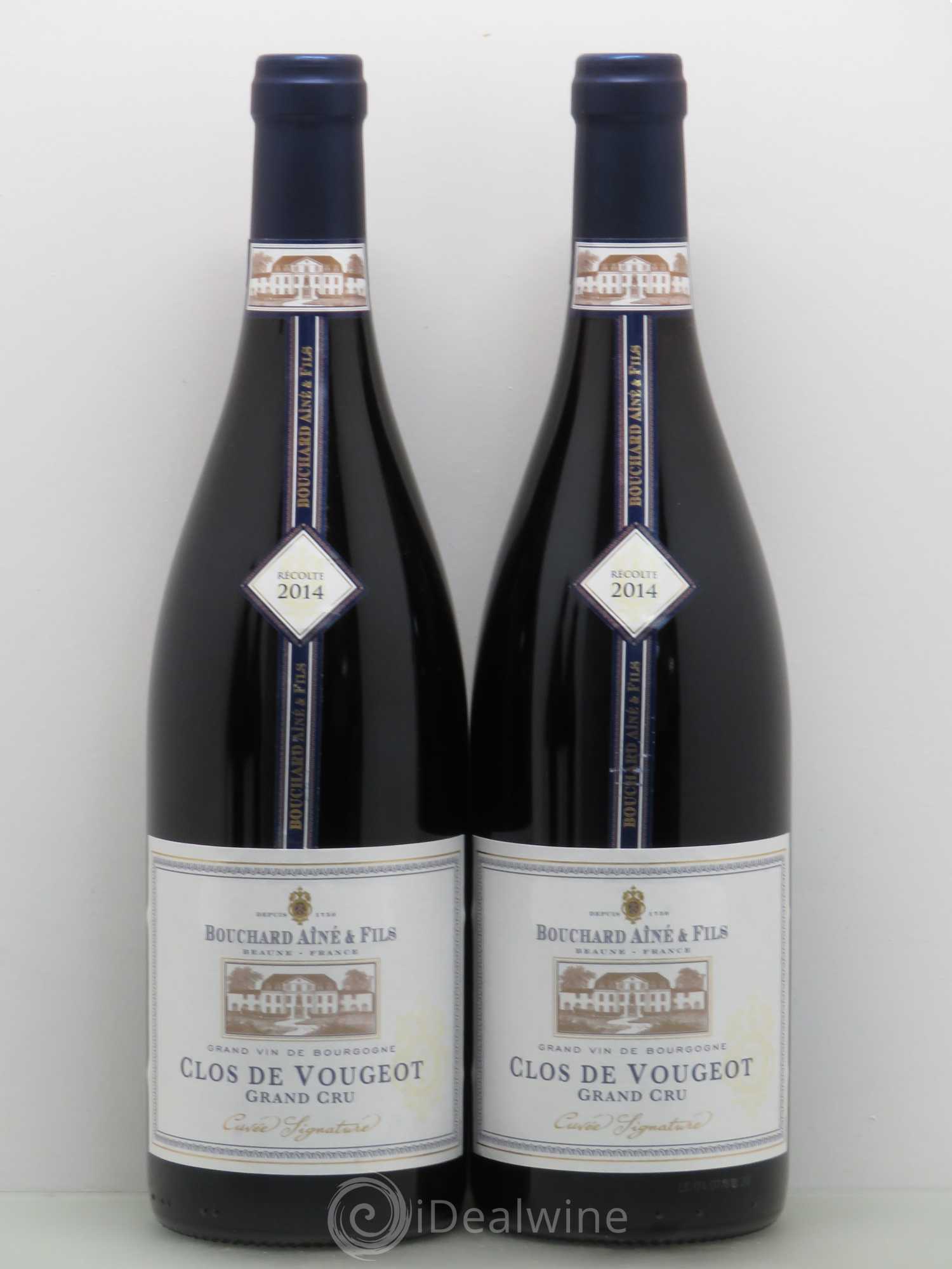 Clos de Vougeot Grand Cru Bouchard Ainé cuvée signature 2014 - Posten von 2 Flaschen - 0
