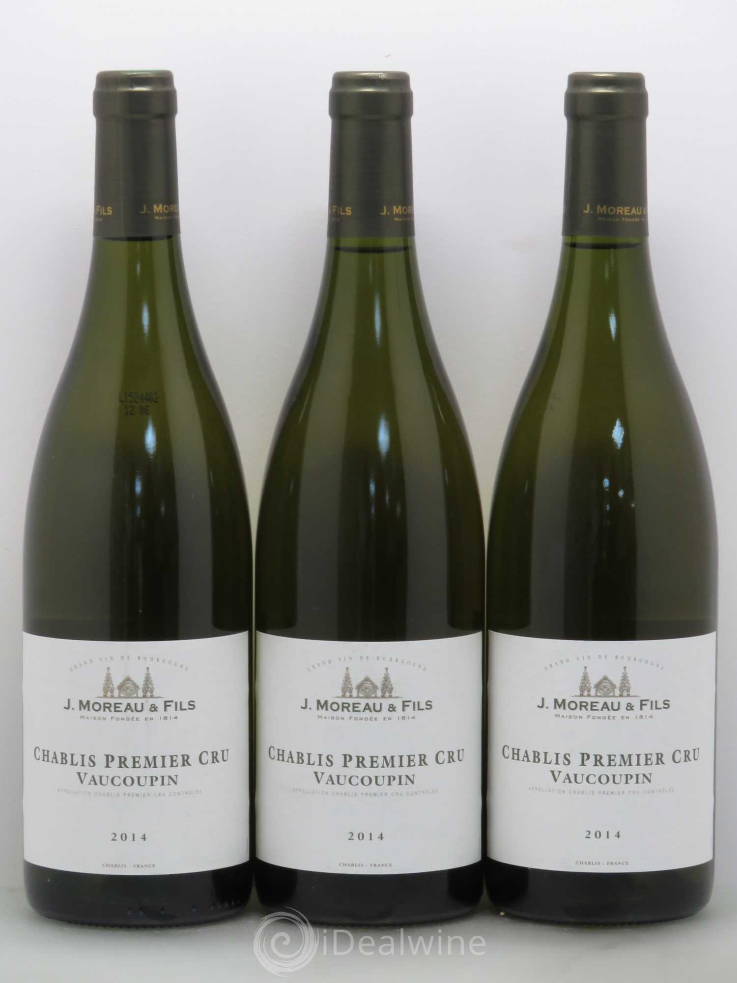 Chablis 1er Cru Vaucoupin Moreau 2014 - Posten von 12 Flaschen - 3