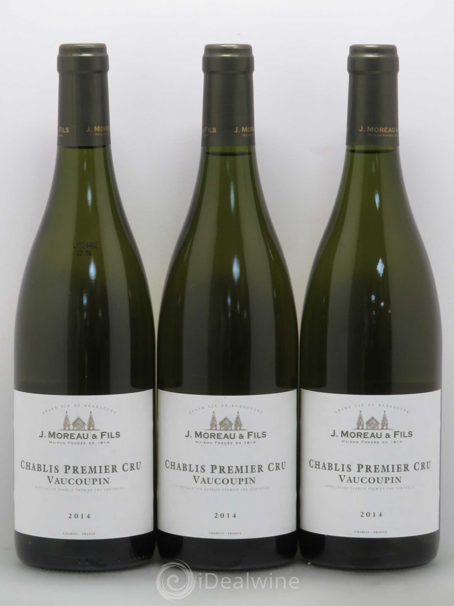 Chablis 1er Cru Vaucoupin Moreau 2014 - Posten von 12 Flaschen - 4