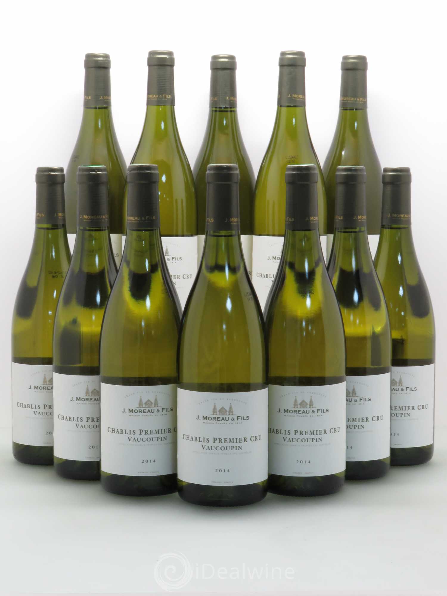 Chablis 1er Cru Vaucoupin Moreau 2014 - Posten von 12 Flaschen - 0