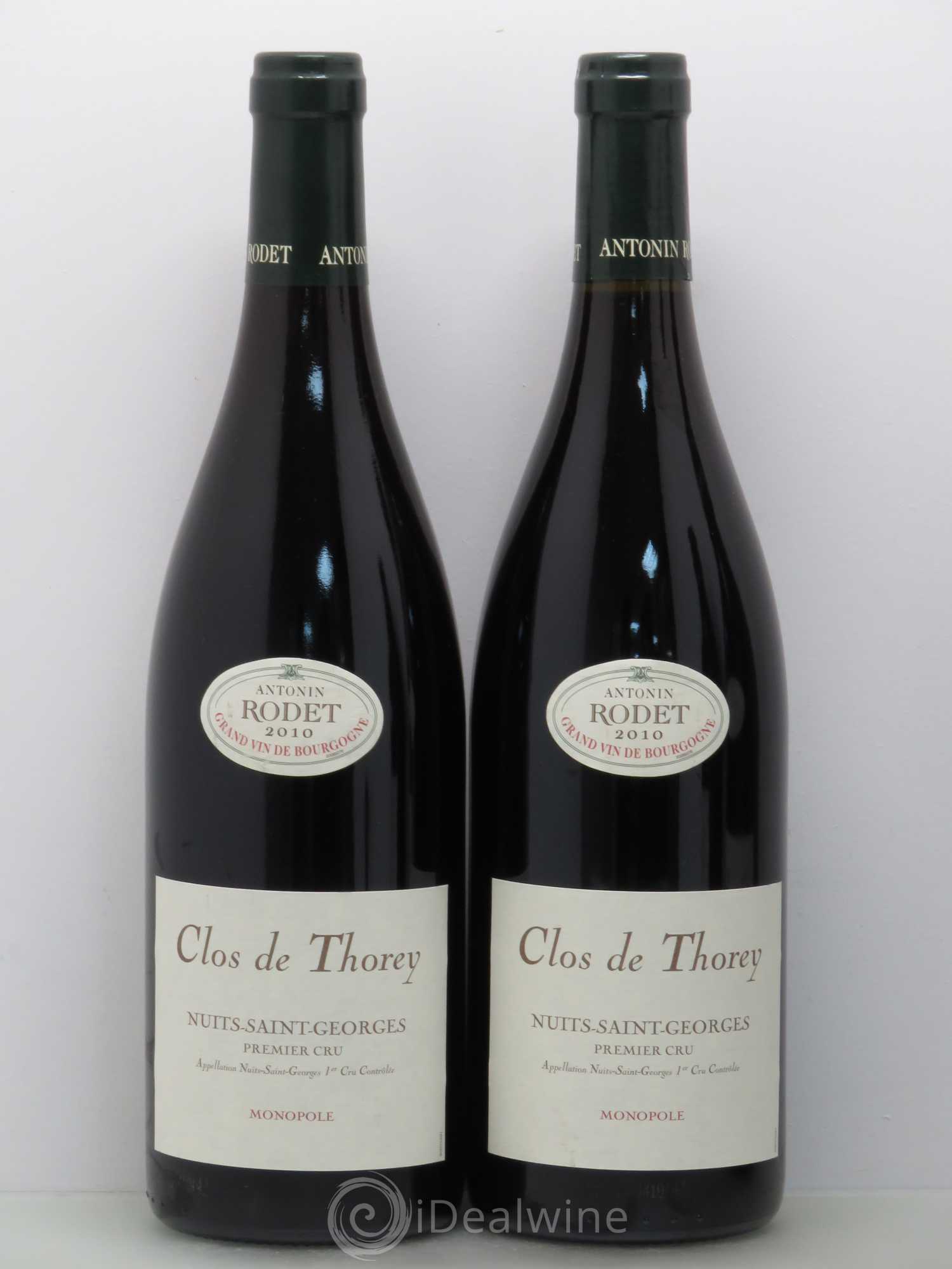 Nuits-Saint-Georges 1er Cru Clos de Thorey Rodet 2010 - Lot de 2 bouteilles - 0