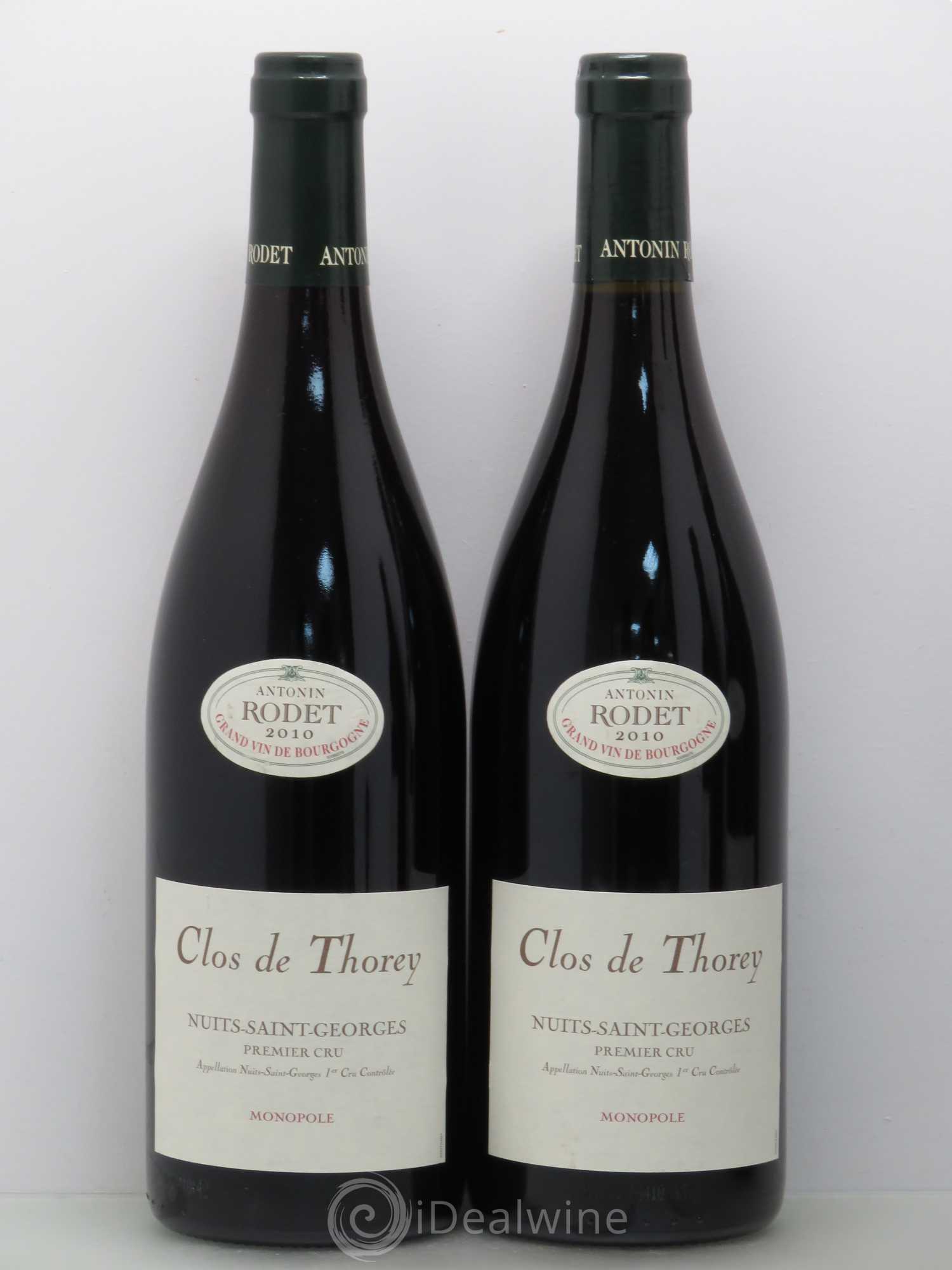 Nuits-Saint-Georges 1er Cru Clos de Thorey Rodet 2010 - Lot de 2 bouteilles - 0