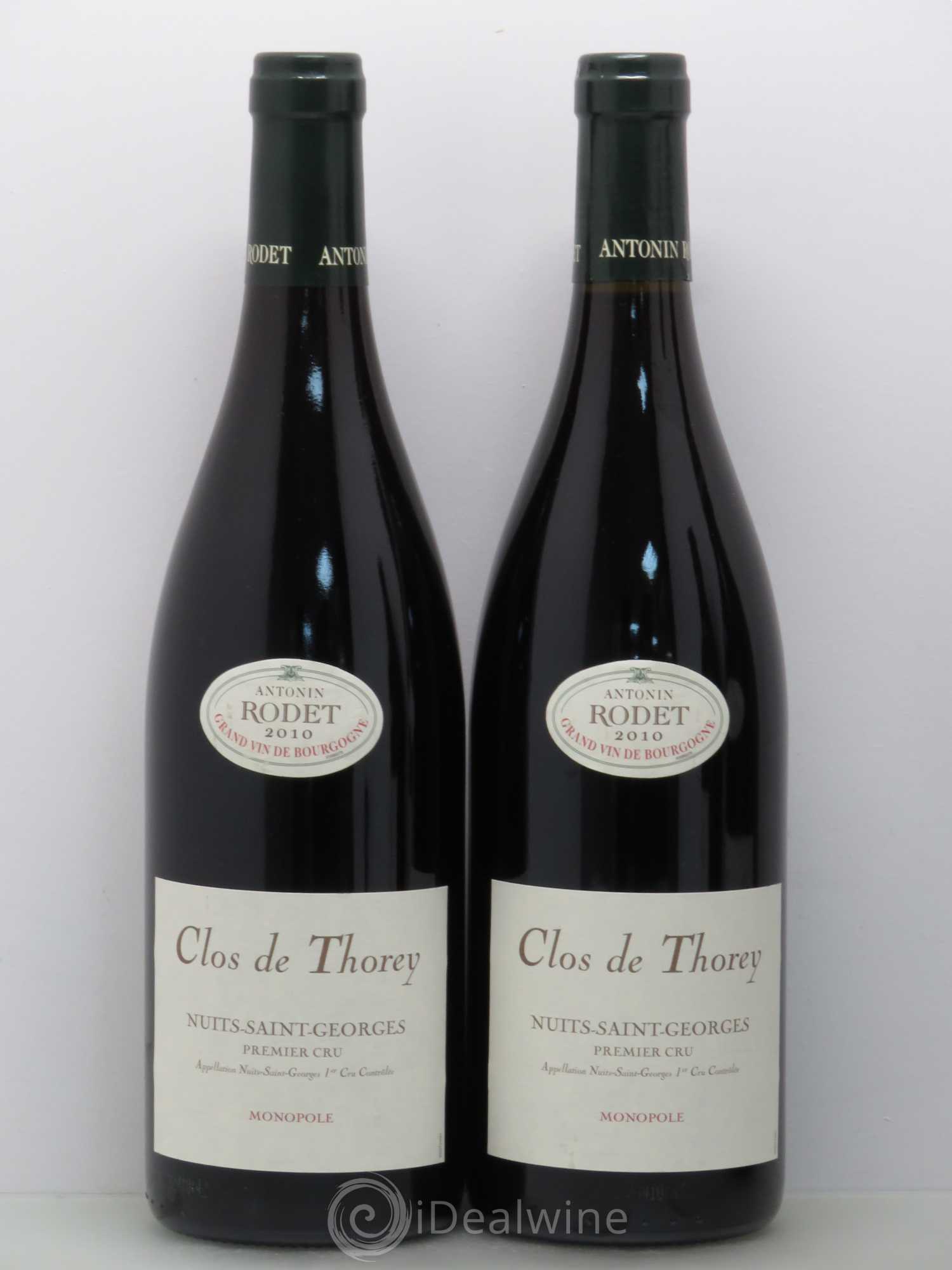 Nuits-Saint-Georges 1er Cru Clos de Thorey Rodet 2010 - Lot de 2 bouteilles - 0