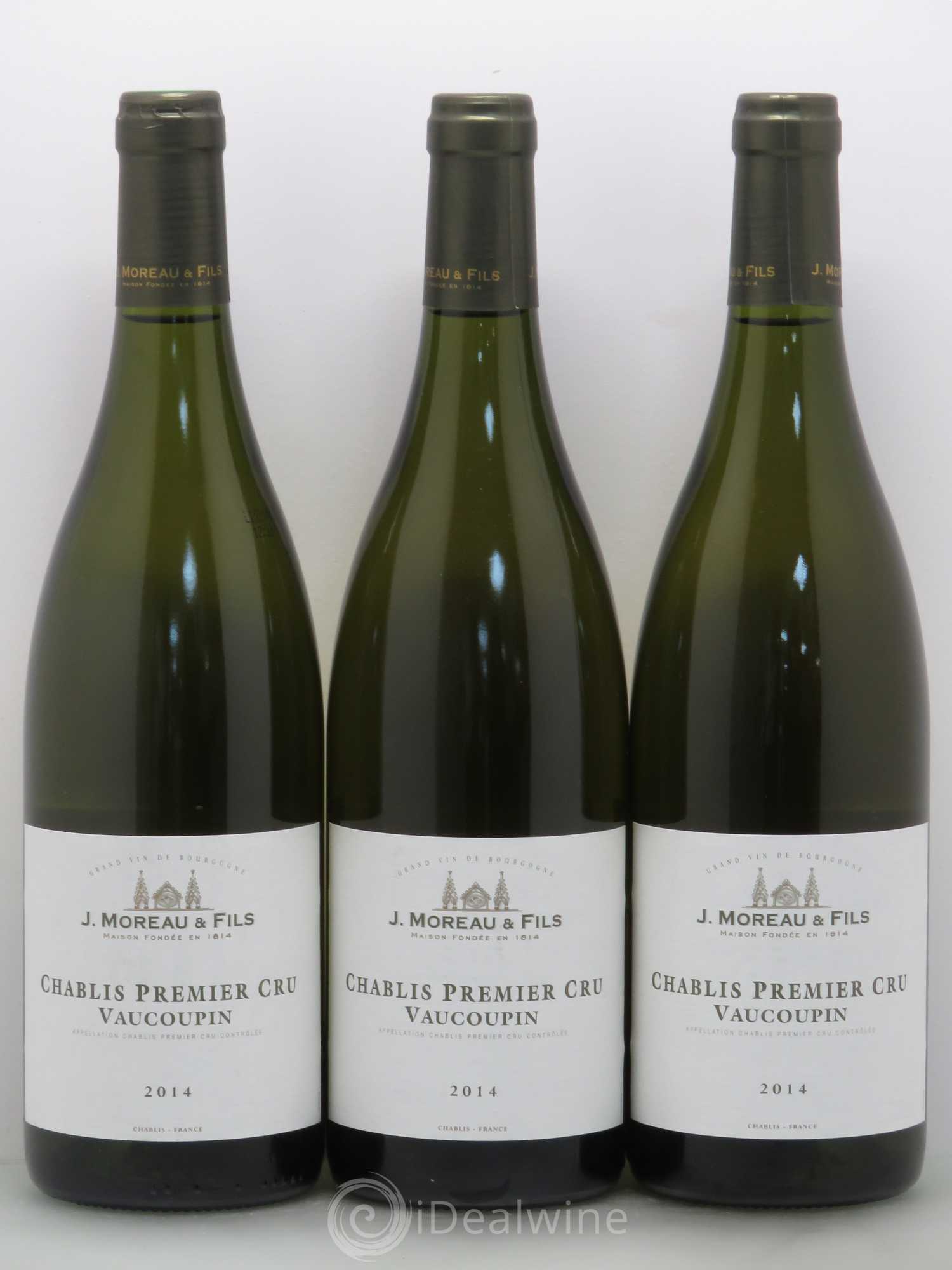 Chablis 1er Cru Vaucoupin Moreau 2014 - Posten von 6 Flaschen - 2