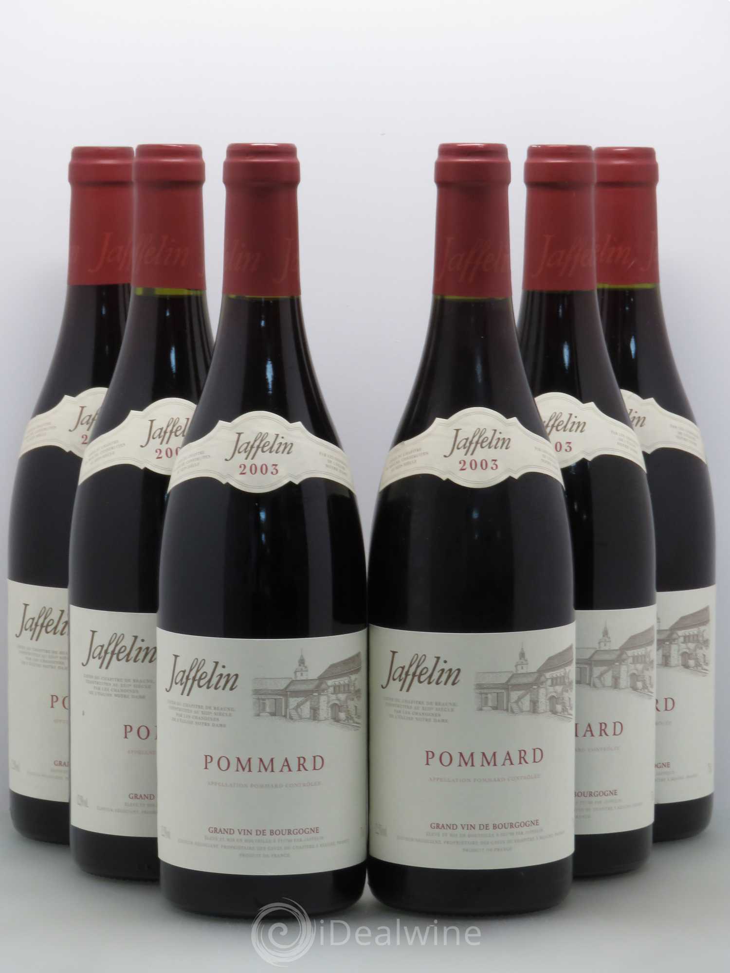Pommard Jaffelin 2003 - Lot de 6 bouteilles - 0