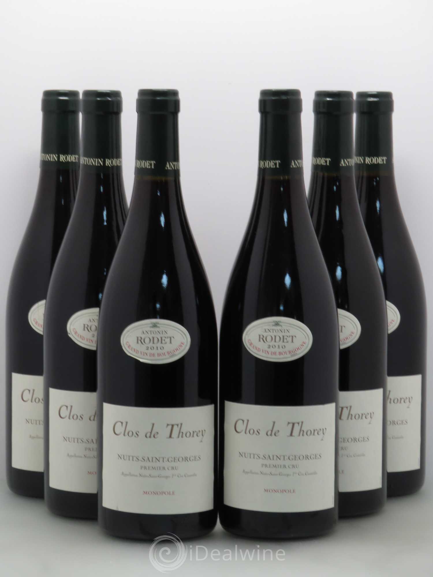 Nuits-Saint-Georges 1er Cru Clos de Thorey Rodet 2010 - Lot de 6 bouteilles - 0