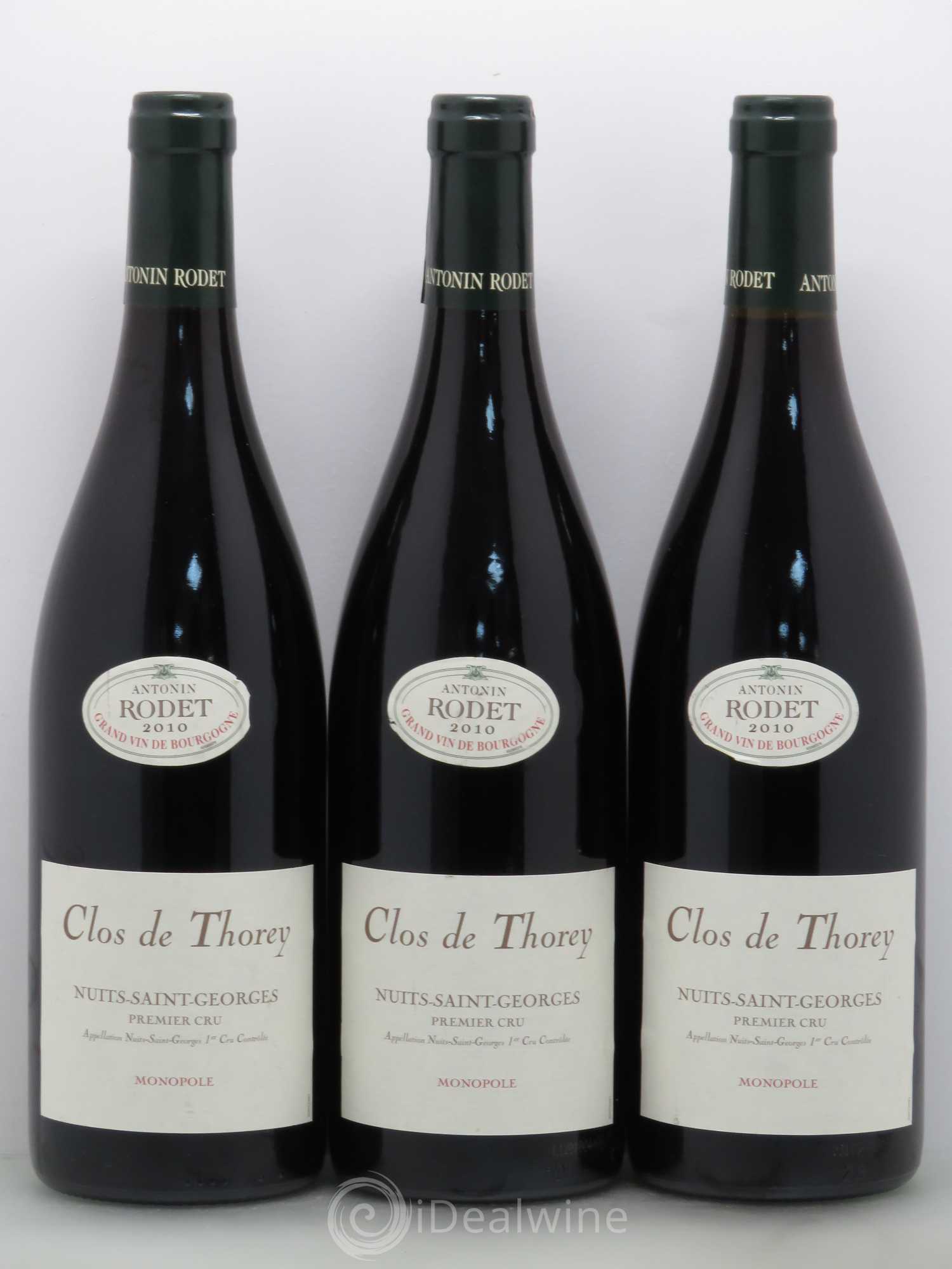 Nuits-Saint-Georges 1er Cru Clos de Thorey Rodet 2010 - Lot de 6 bouteilles - 1