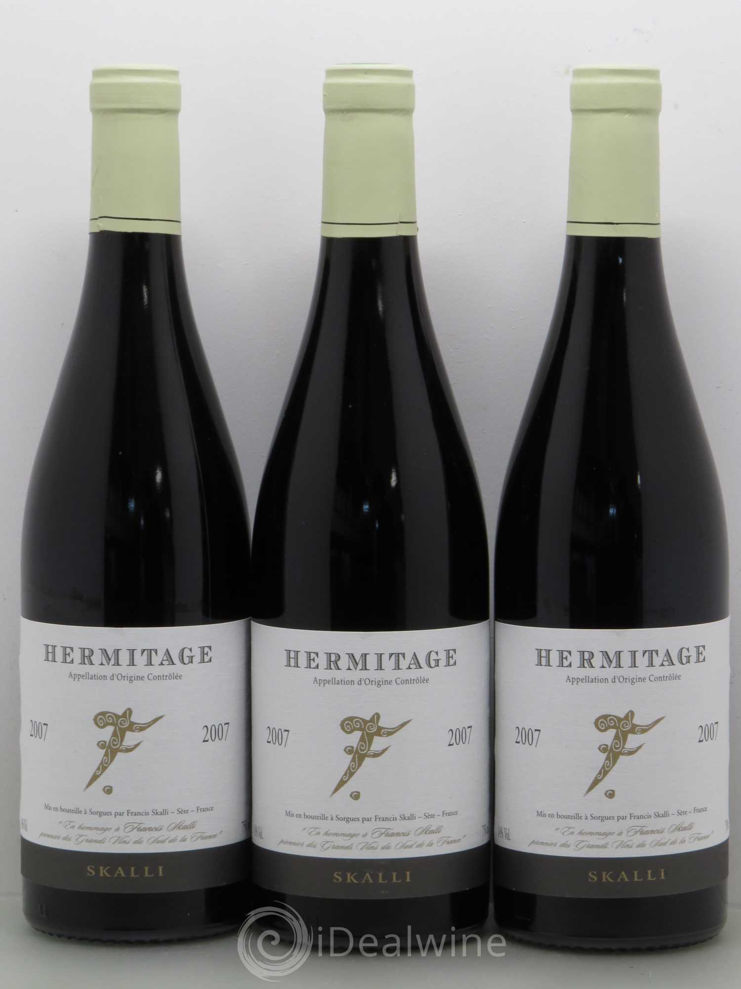Hermitage F - Skalli (sans prix de réserve) 2007 - Posten von 6 Flaschen - 1