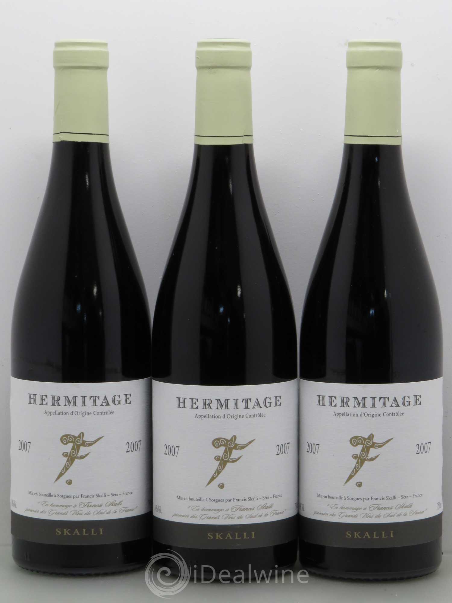 Hermitage F - Skalli (sans prix de réserve) 2007 - Posten von 6 Flaschen - 2
