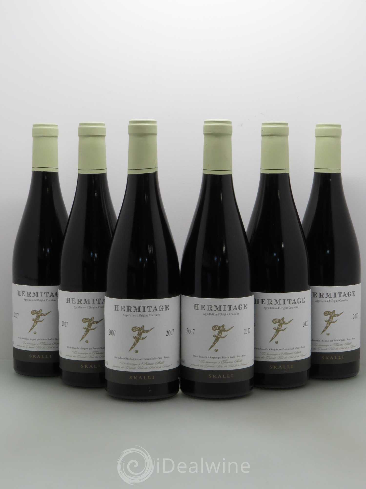 Hermitage F - Skalli (sans prix de réserve) 2007 - Posten von 6 Flaschen - 0