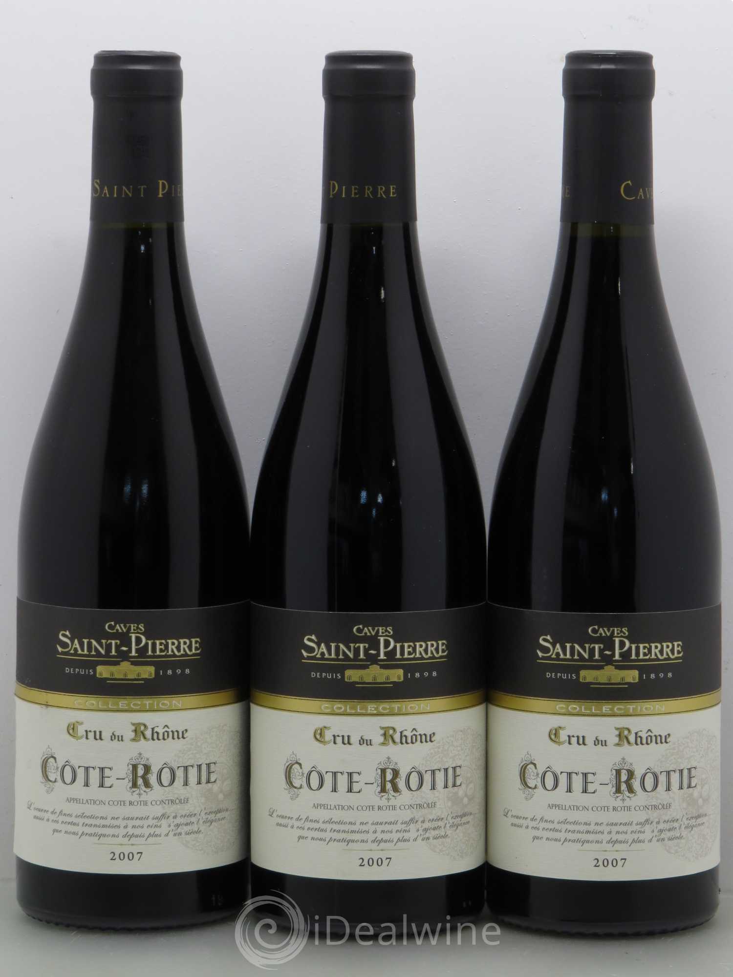 Côte-Rôtie Caves St Pierre Collection 2007 - Posten von 3 Flaschen - 0