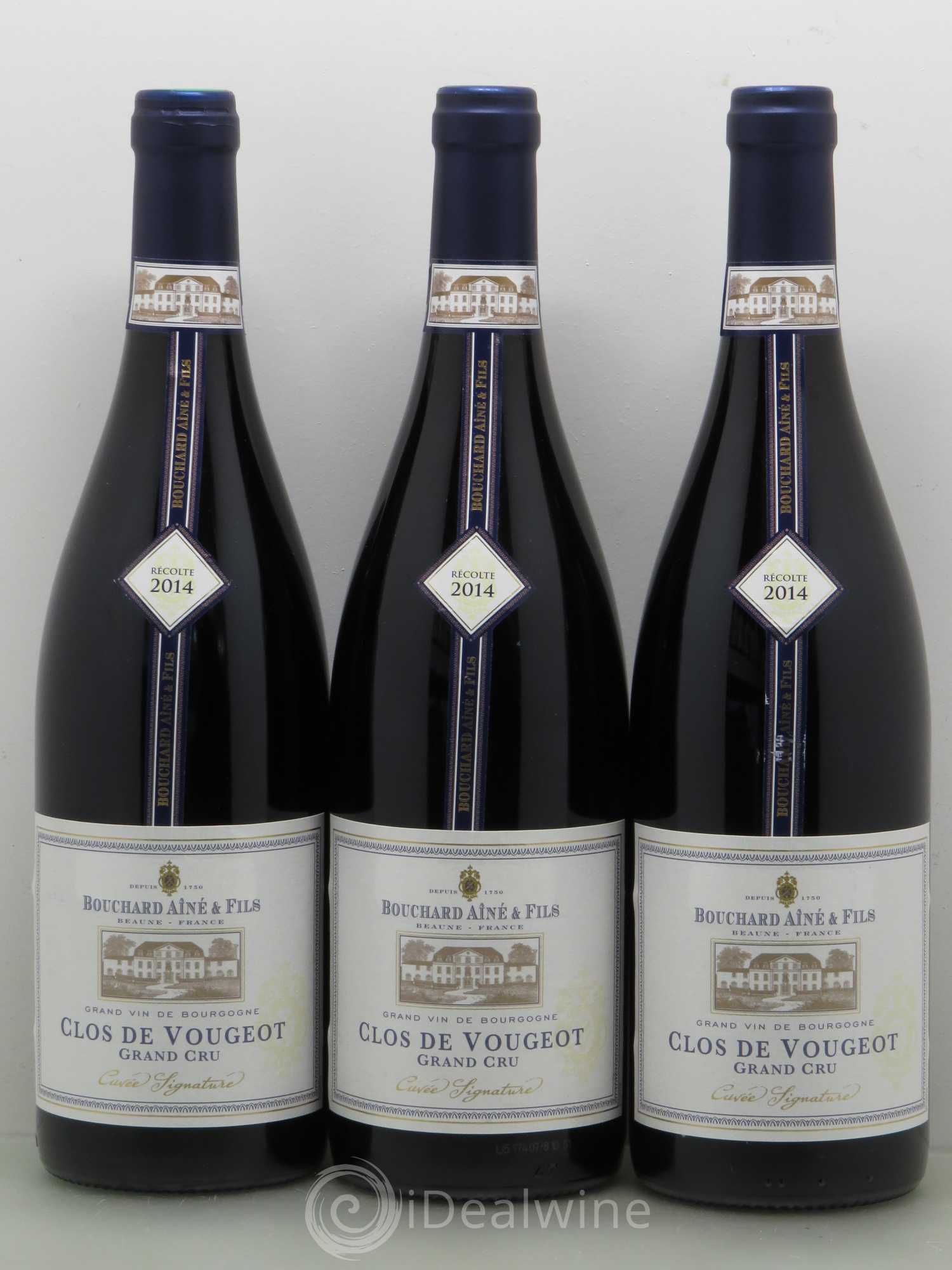 Clos de Vougeot Grand Cru Cuvée Signature Bouchard Ainé & fils 2014 - Posten von 6 Flaschen - 1