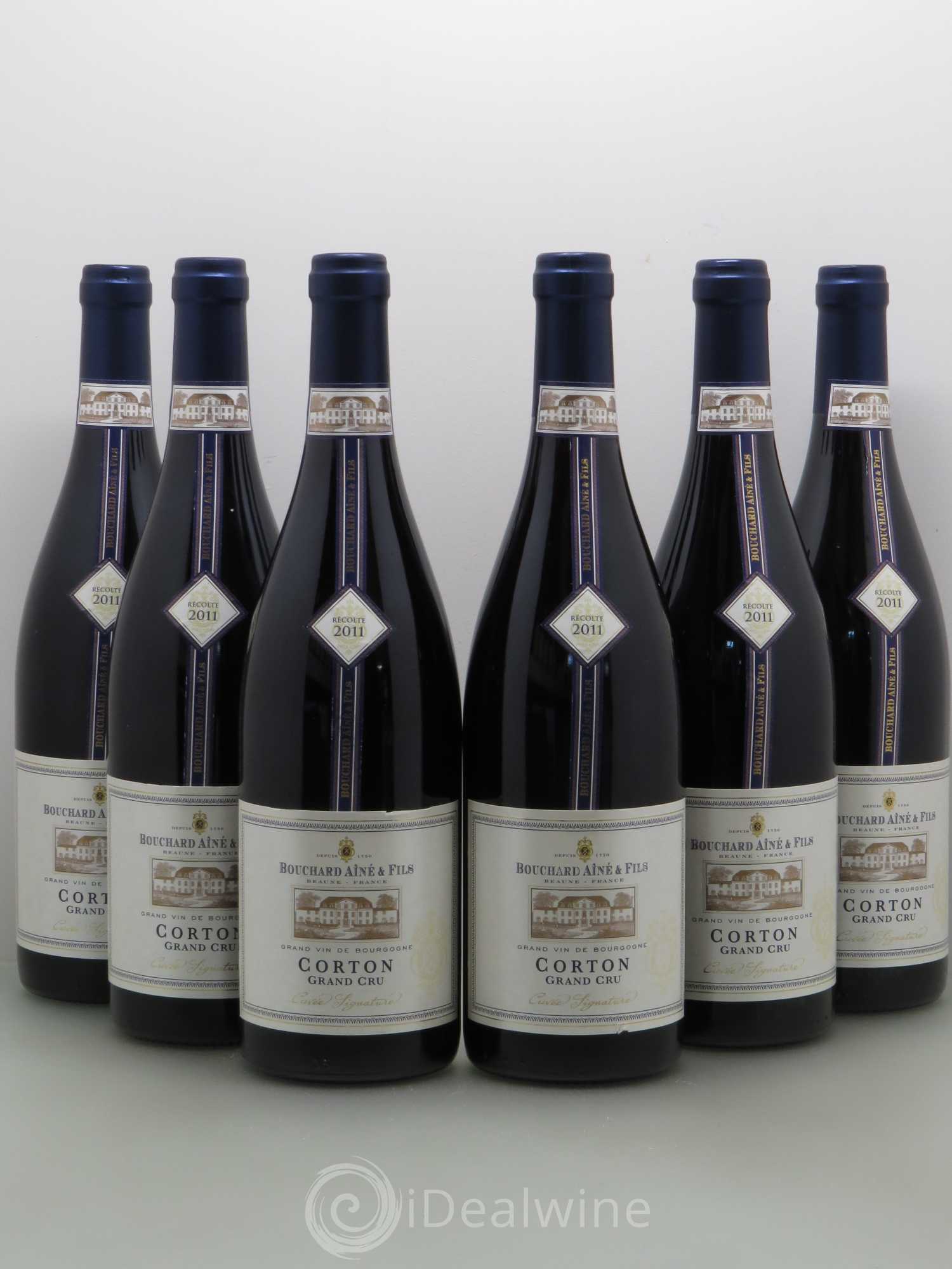 Corton Grand Cru Cuvée Signature Bouchard Ainé & Fils 2011 - Posten von 6 Flaschen - 0