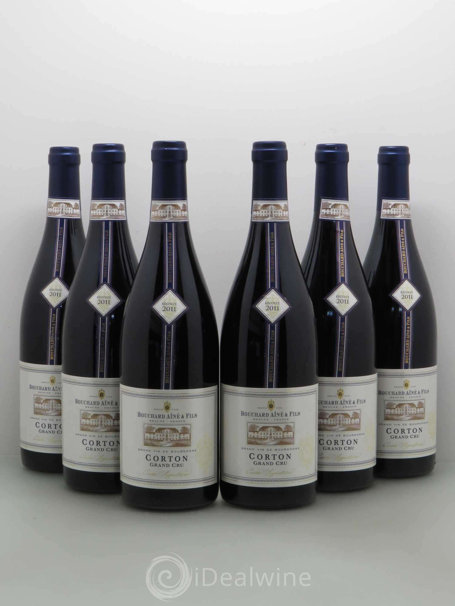 Corton Grand Cru Cuvée Signature Bouchard Ainé & Fils 2011 - Posten von 6 Flaschen - 0