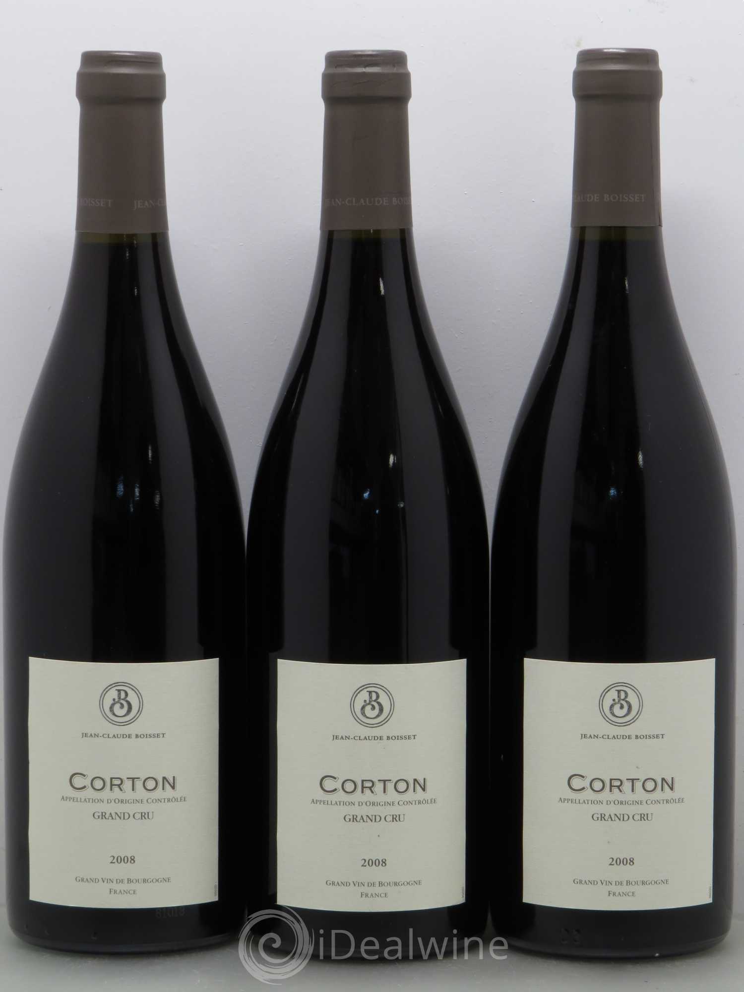 Corton Grand Cru Boisset 2008 - Lot de 3 bouteilles - 0