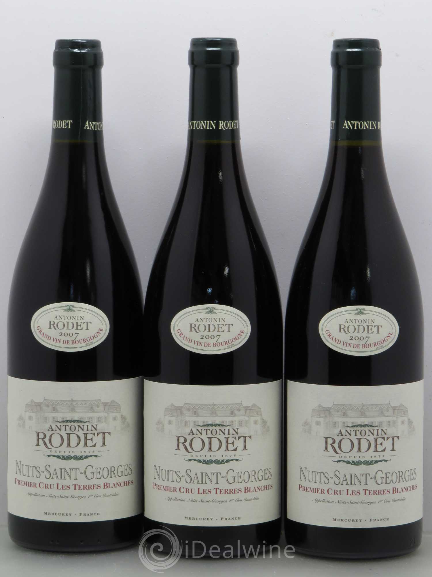 Nuits-Saint-Georges 1er Cru Les Terres Blanches Rodet 2007 - Lot de 12 bouteilles - 1