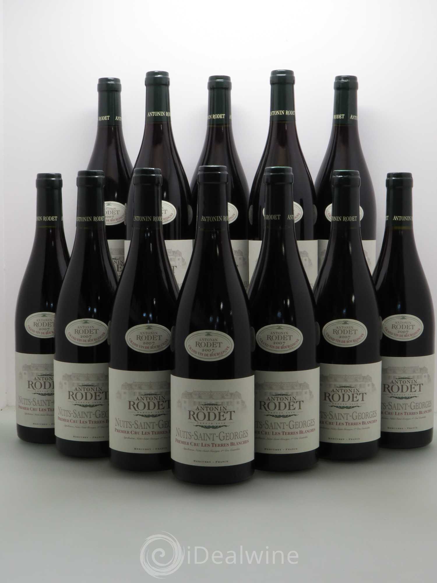 Nuits-Saint-Georges 1er Cru Les Terres Blanches Rodet 2007 - Lot de 12 bouteilles - 0