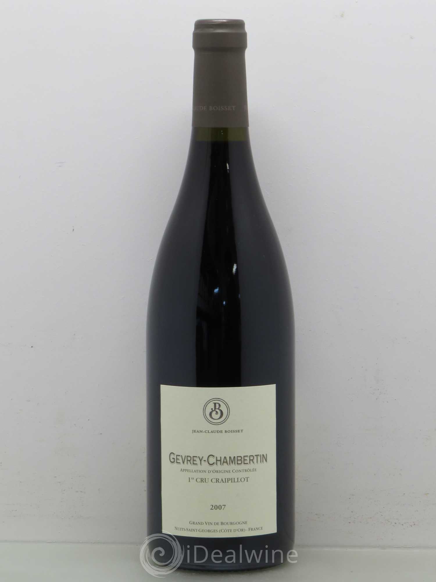 Gevrey-Chambertin 1er Cru Craipillot - Boisset 2007 - Posten von 1 Flasche - 0