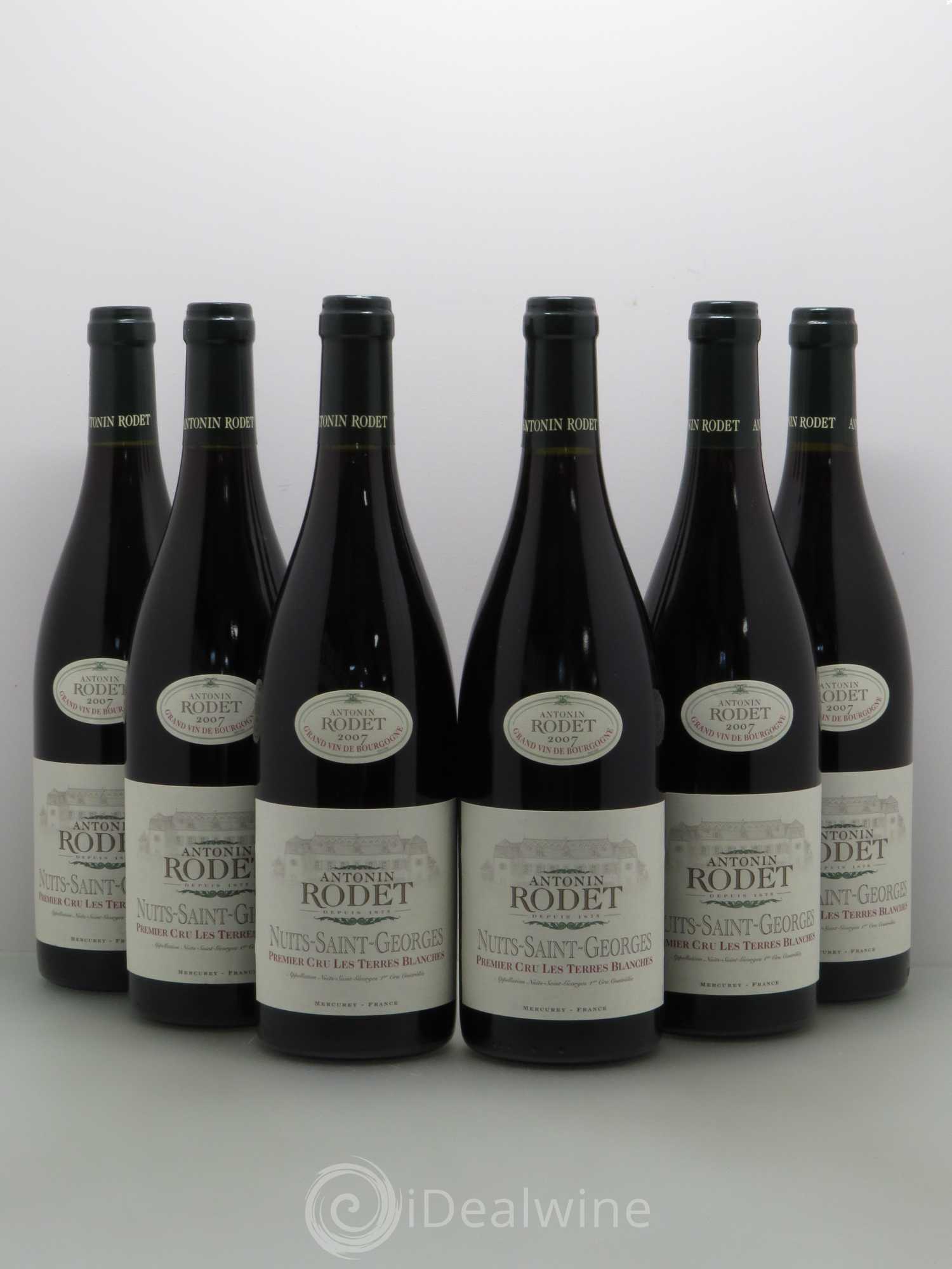Nuits-Saint-Georges 1er Cru Les Terres Blanches Rodet 2007 - Lot de 6 bouteilles - 0