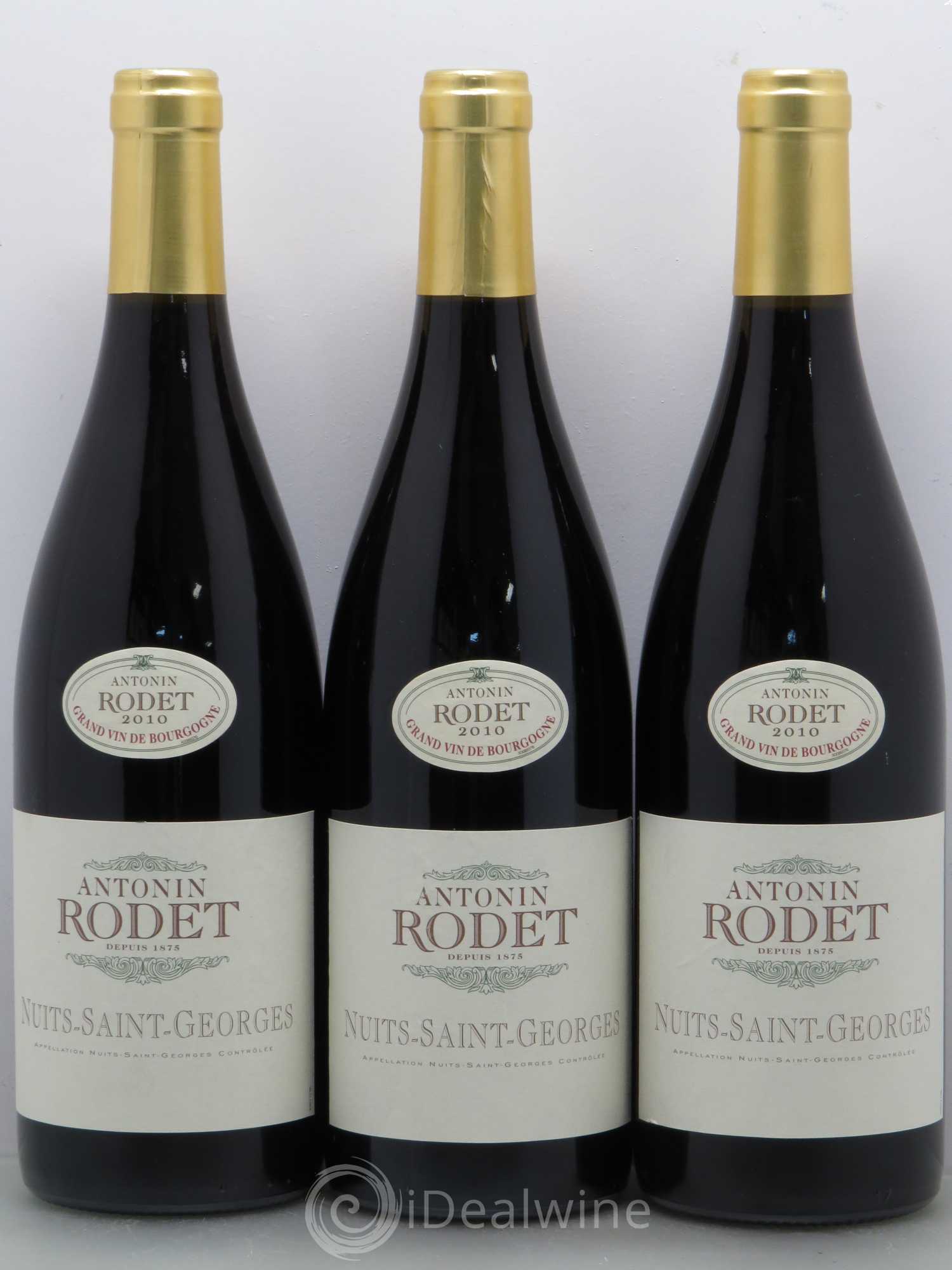 Nuits-Saint-Georges Rodet 2010 - Lot de 3 bouteilles - 0