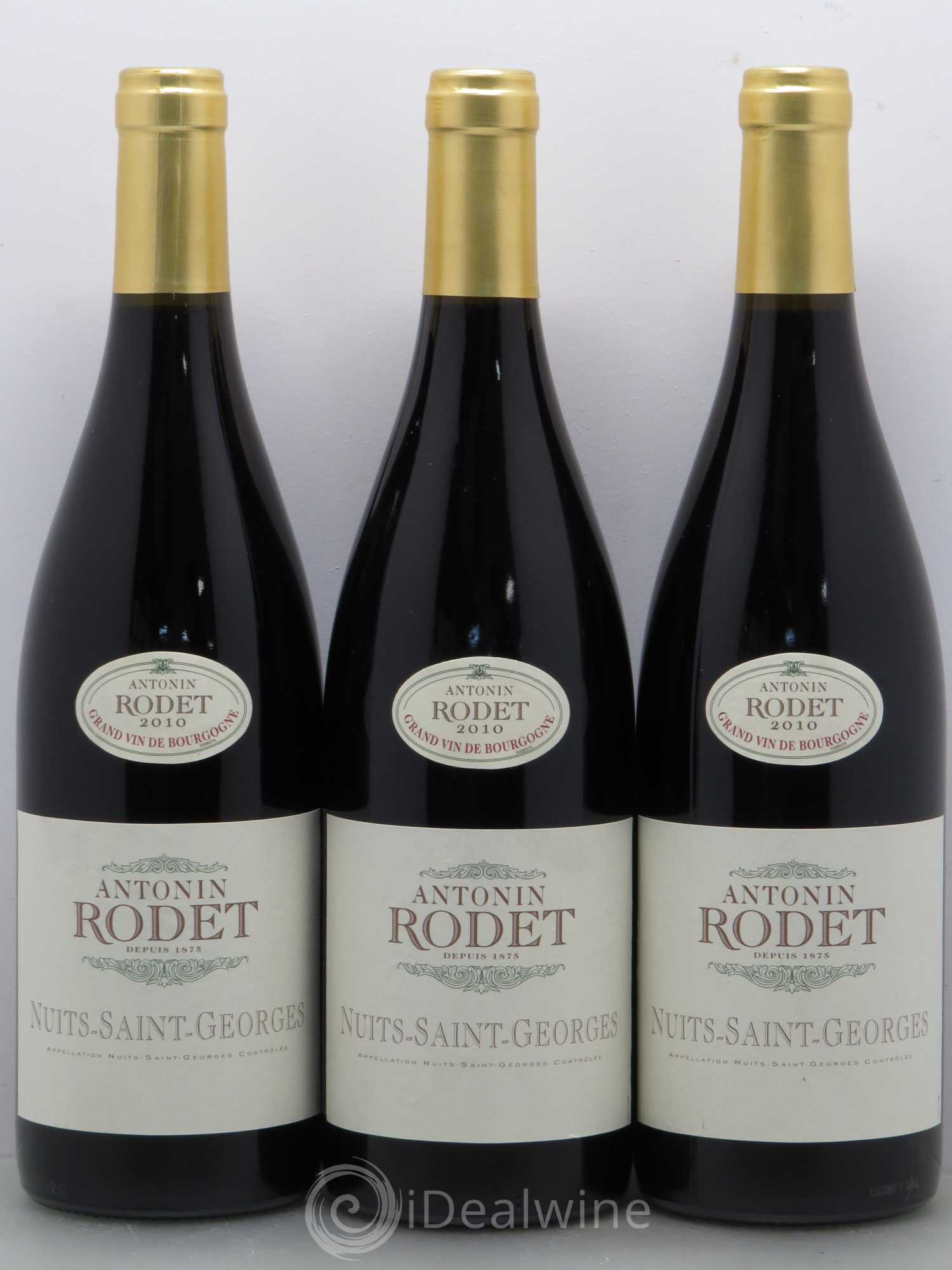 Nuits-Saint-Georges Rodet 2010 - Lot de 3 bouteilles - 0