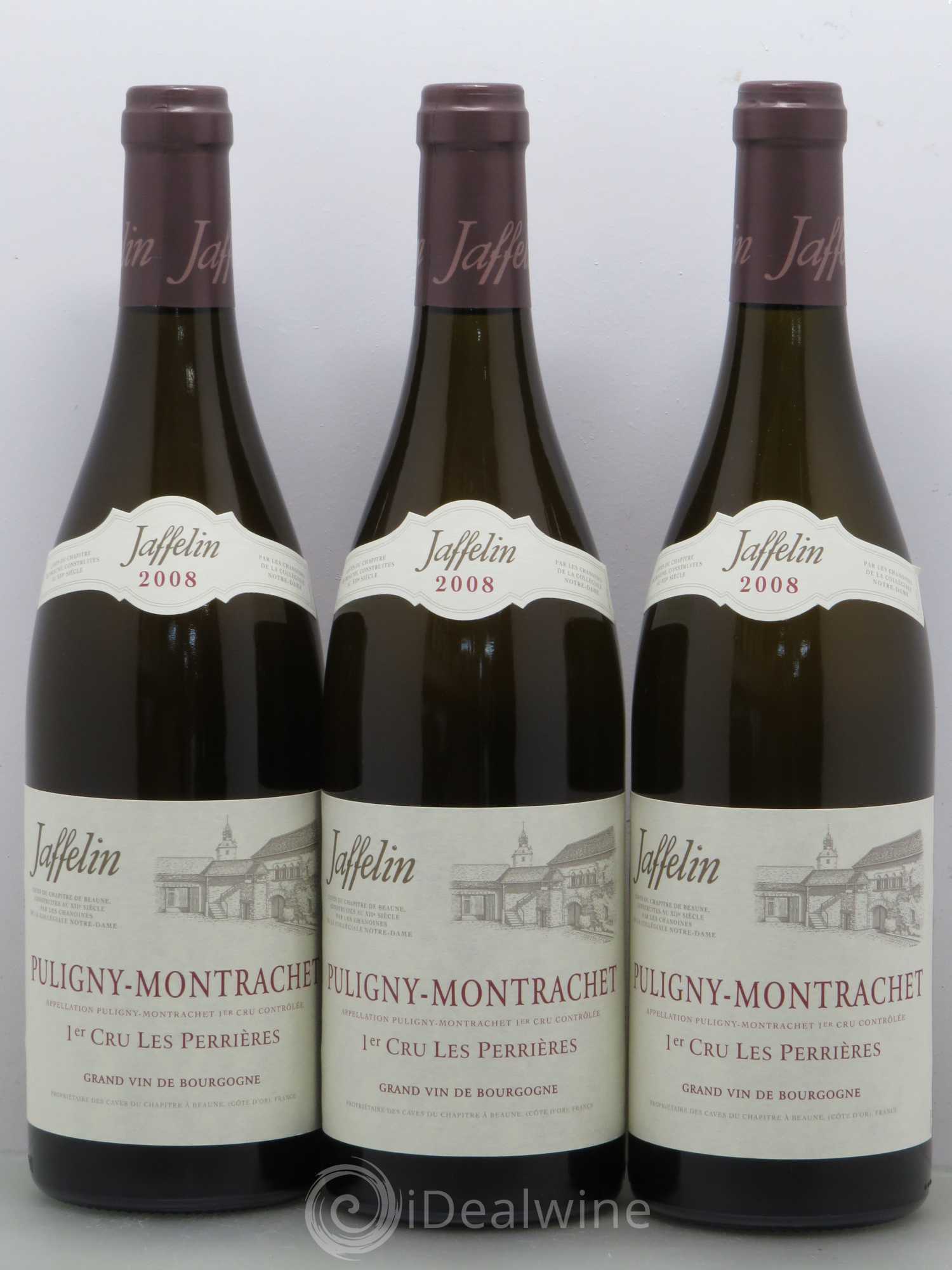 Puligny-Montrachet 1er Cru Les Perrières Jaffelin 2008 - Posten von 6 Flaschen - 2