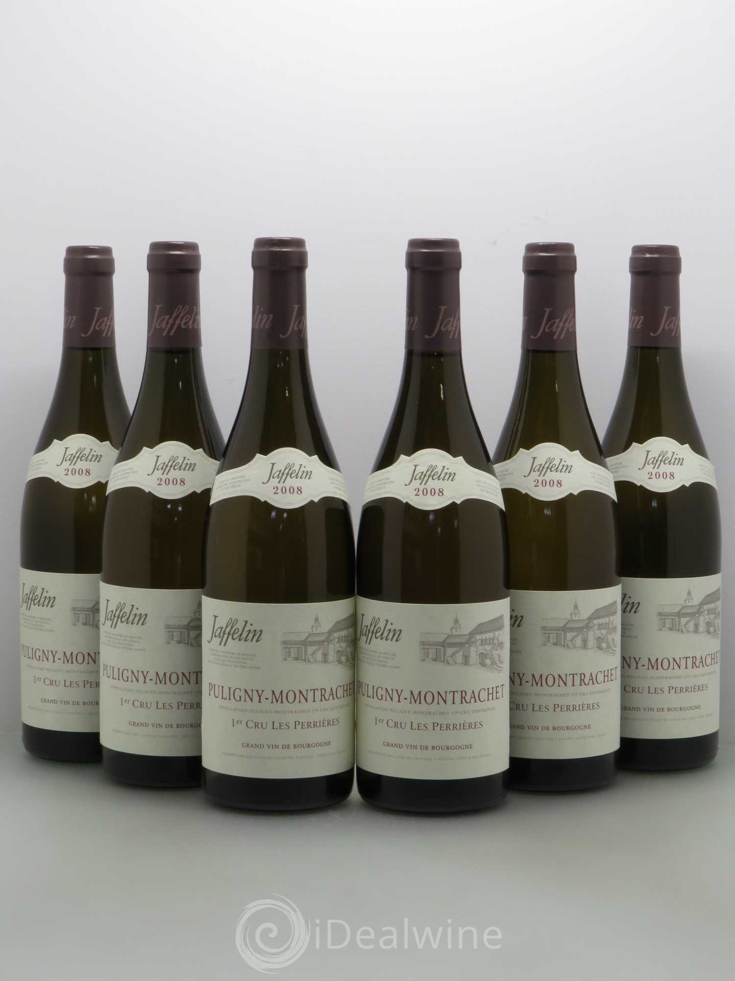 Puligny-Montrachet 1er Cru Les Perrières Jaffelin 2008 - Posten von 6 Flaschen - 0