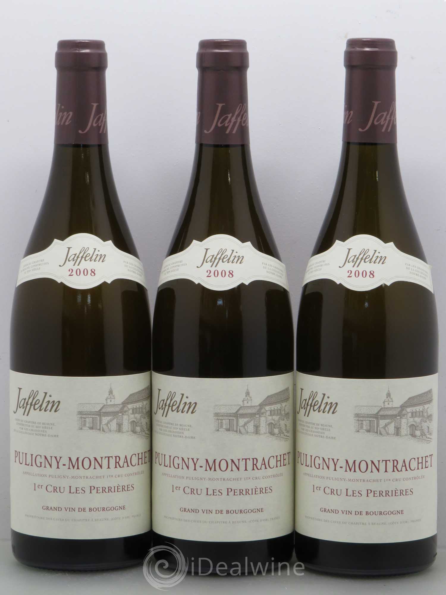 Puligny-Montrachet 1er Cru Les Perrieres Jaffelin 2008 - Posten von 3 Flaschen - 0