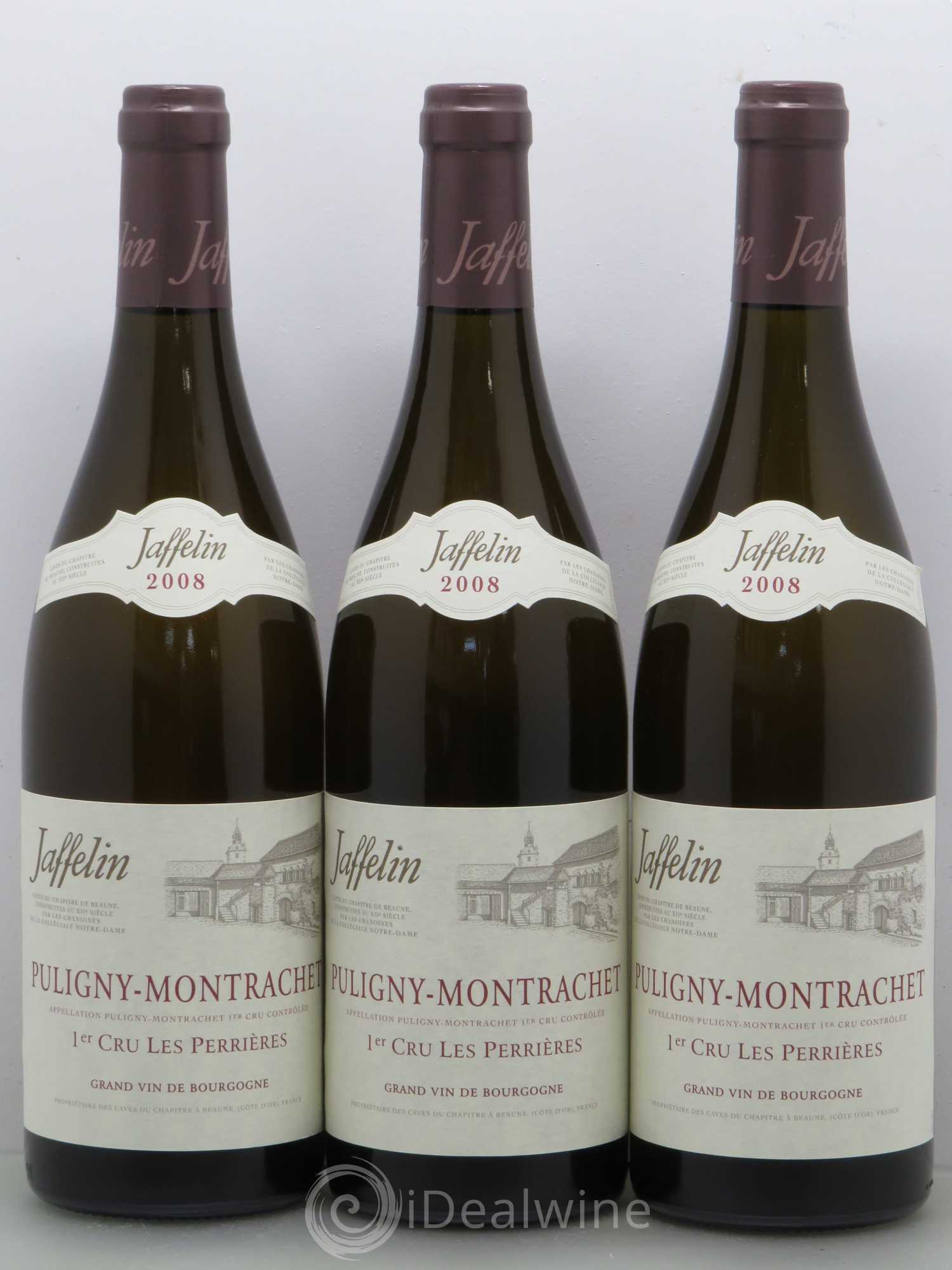 Puligny-Montrachet 1er Cru Les Perrieres Jaffelin 2008 - Posten von 3 Flaschen - 0