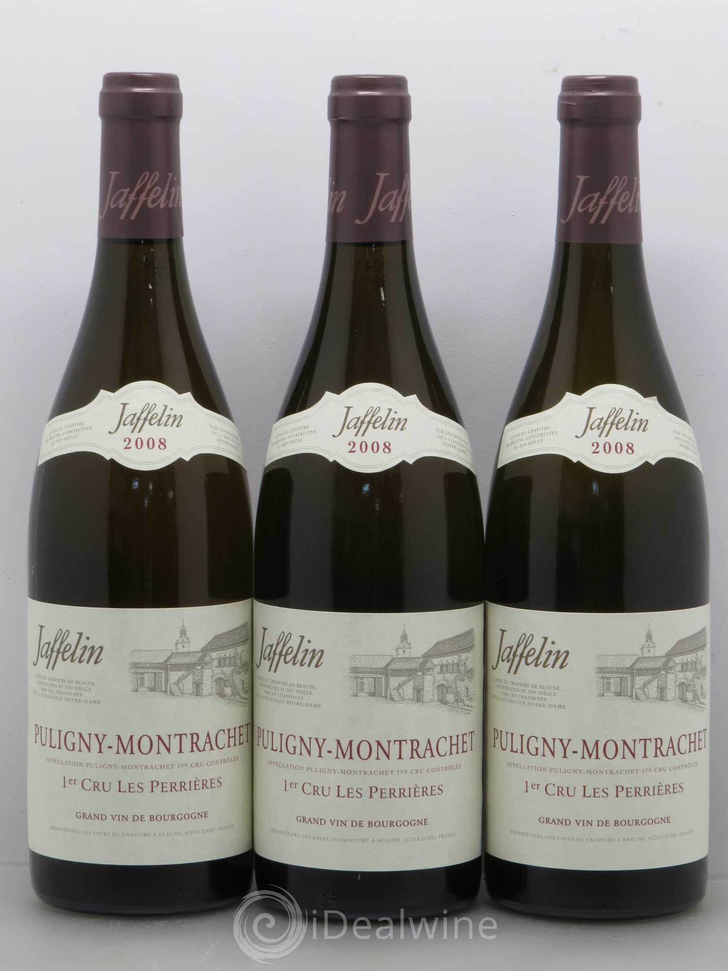 Puligny-Montrachet 1er Cru Les Perrières Jaffelin 2008 - Posten von 12 Flaschen - 1