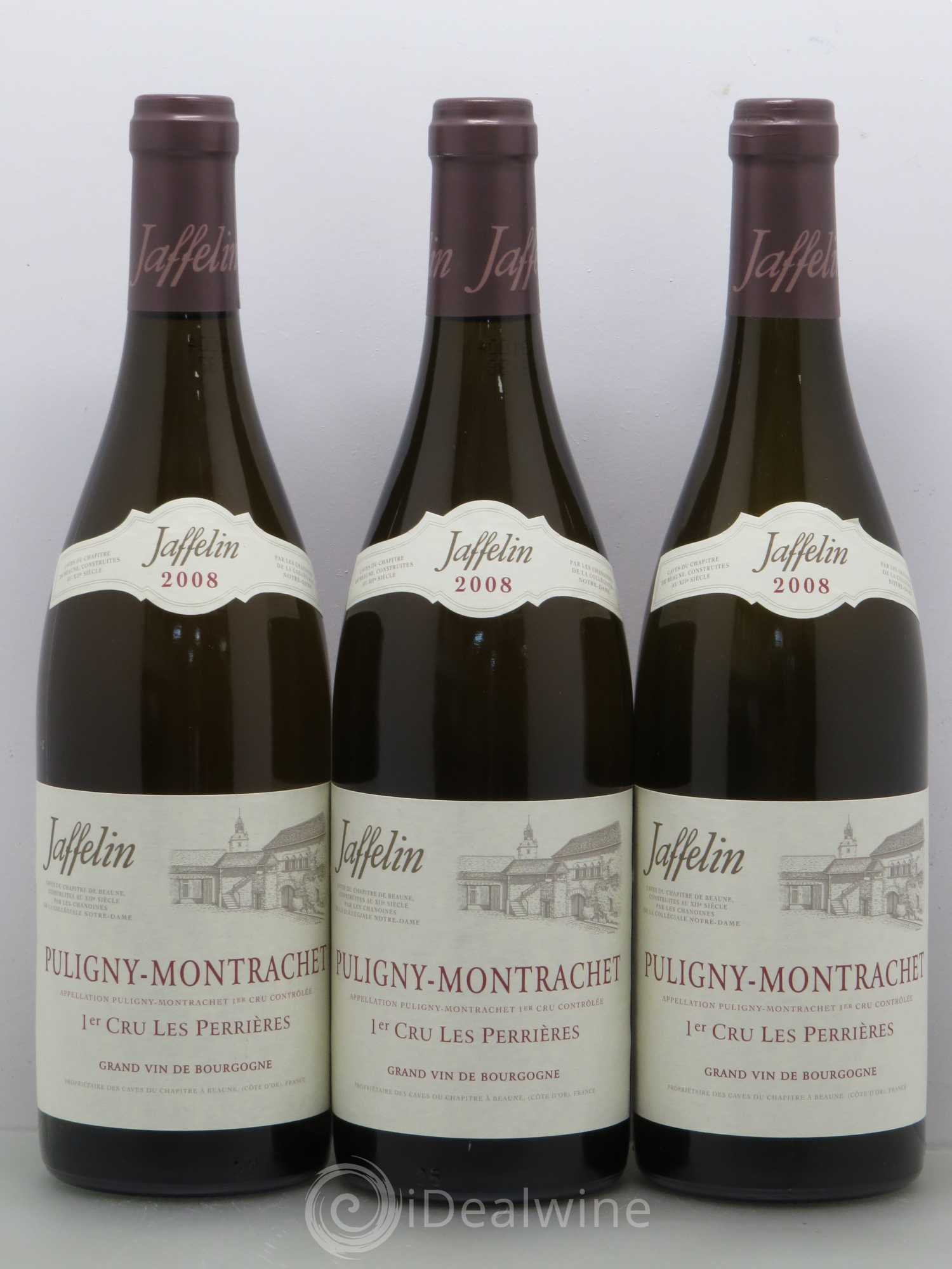 Puligny-Montrachet 1er Cru Les Perrières Jaffelin 2008 - Posten von 12 Flaschen - 2