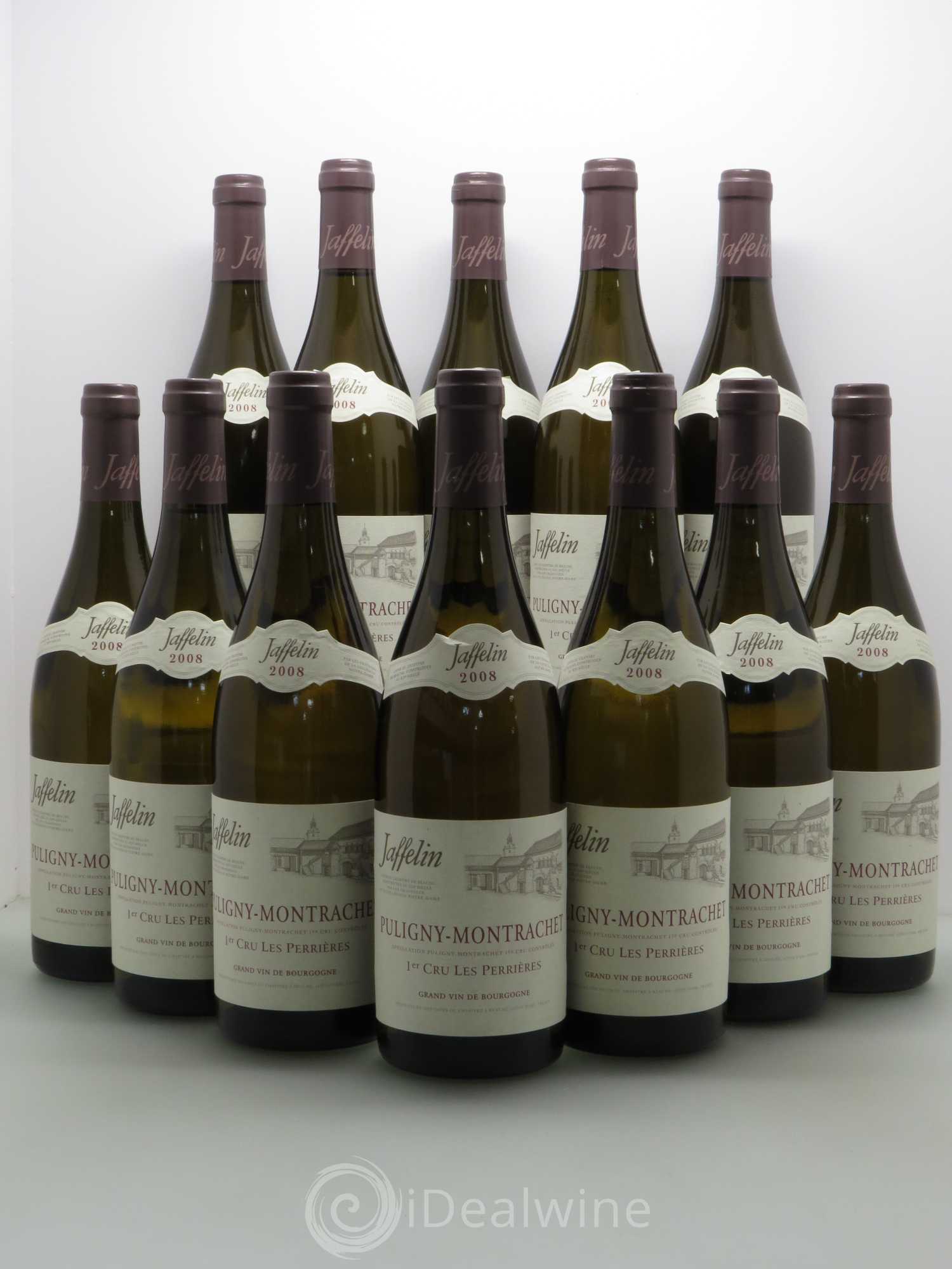 Puligny-Montrachet 1er Cru Les Perrières Jaffelin 2008 - Posten von 12 Flaschen - 0