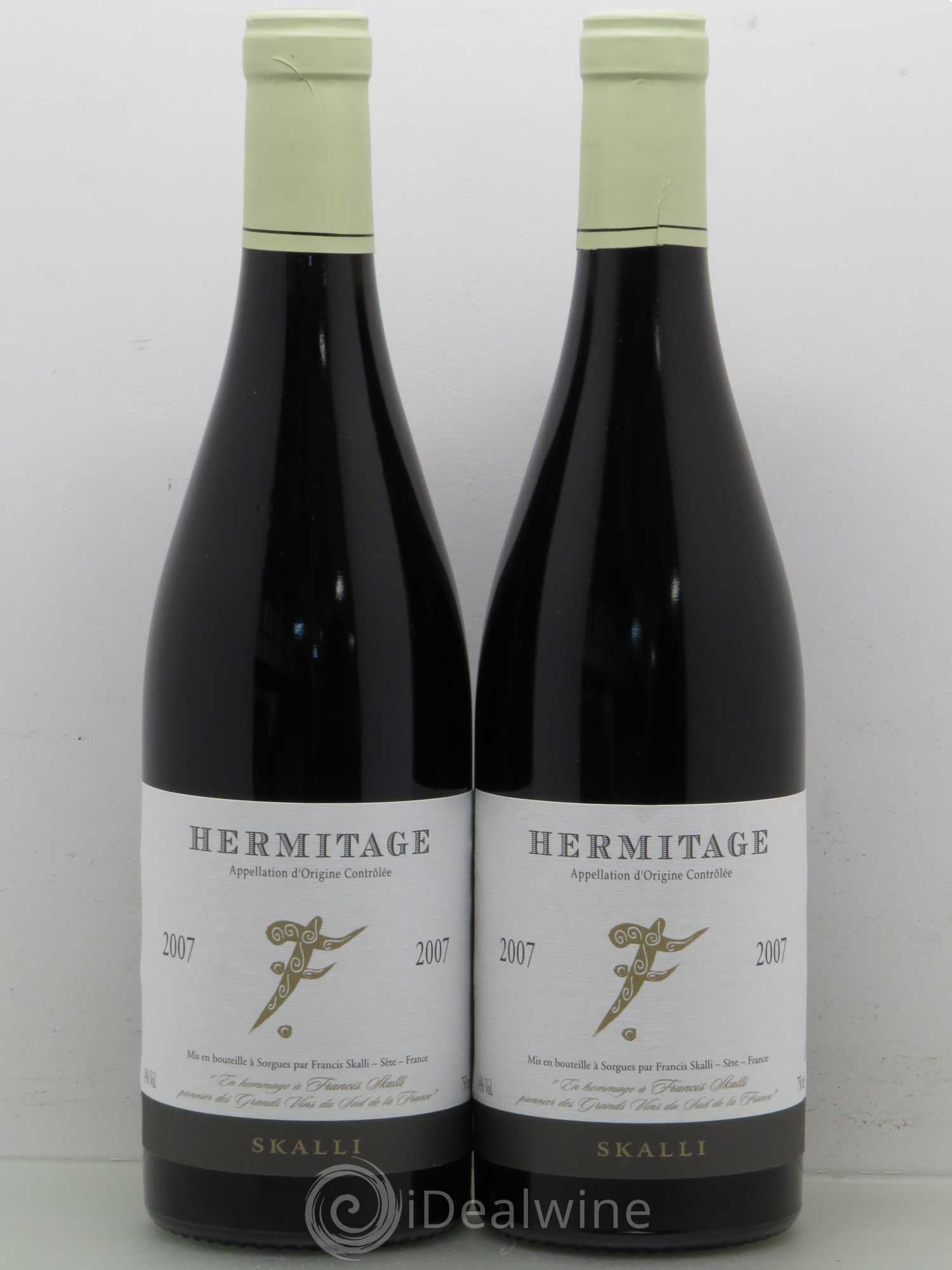 Hermitage F - Skalli 2007 - Lot de 2 bouteilles - 0