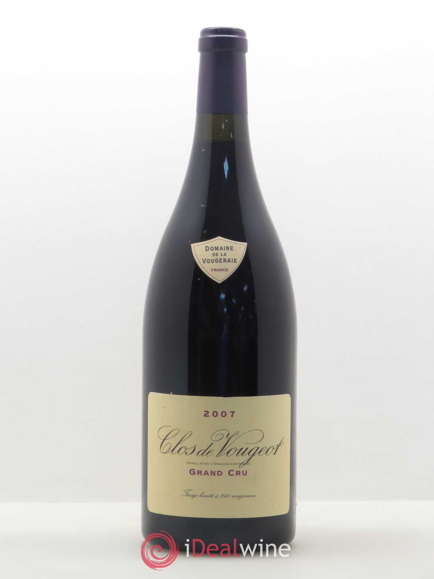 Clos de Vougeot Grand Cru La Vougeraie 2007 - Posten von 1 Magnum - 0